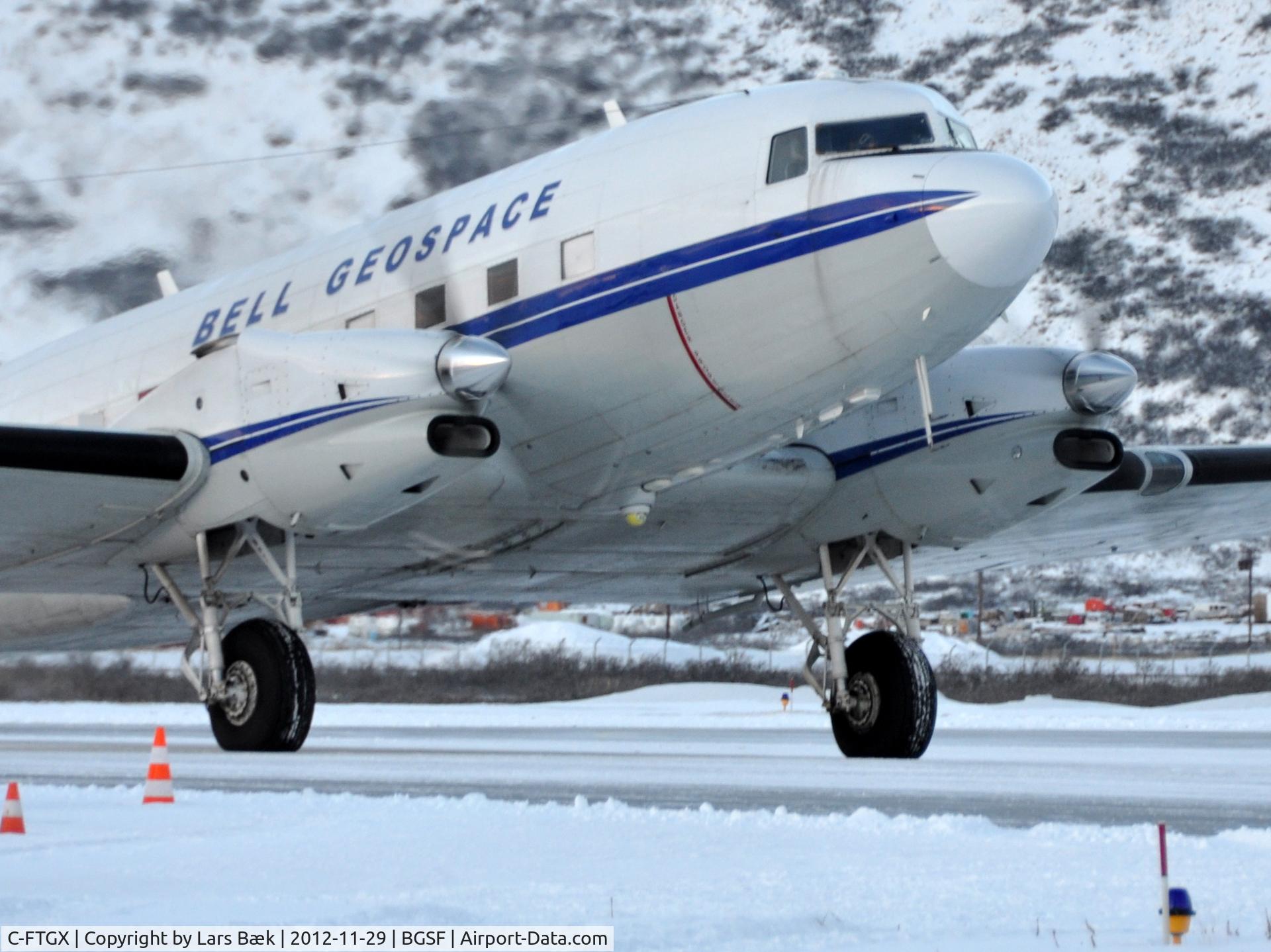 C-FTGX, 1943 Basler BT-67 C/N 25769, Taken in front of the hangar