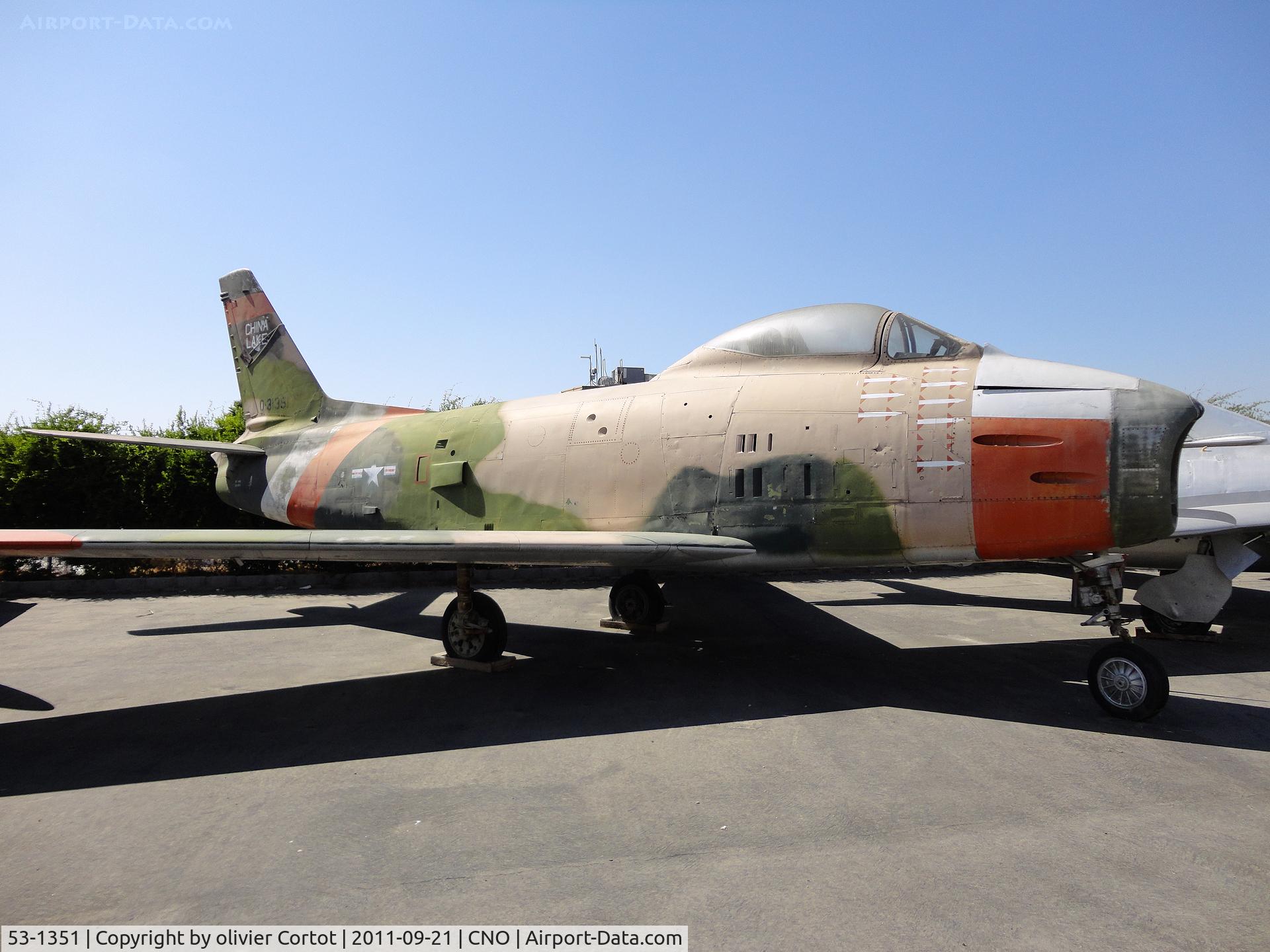 53-1351, 1953 North American QF-86H Sabre C/N 203-123, Chino museum