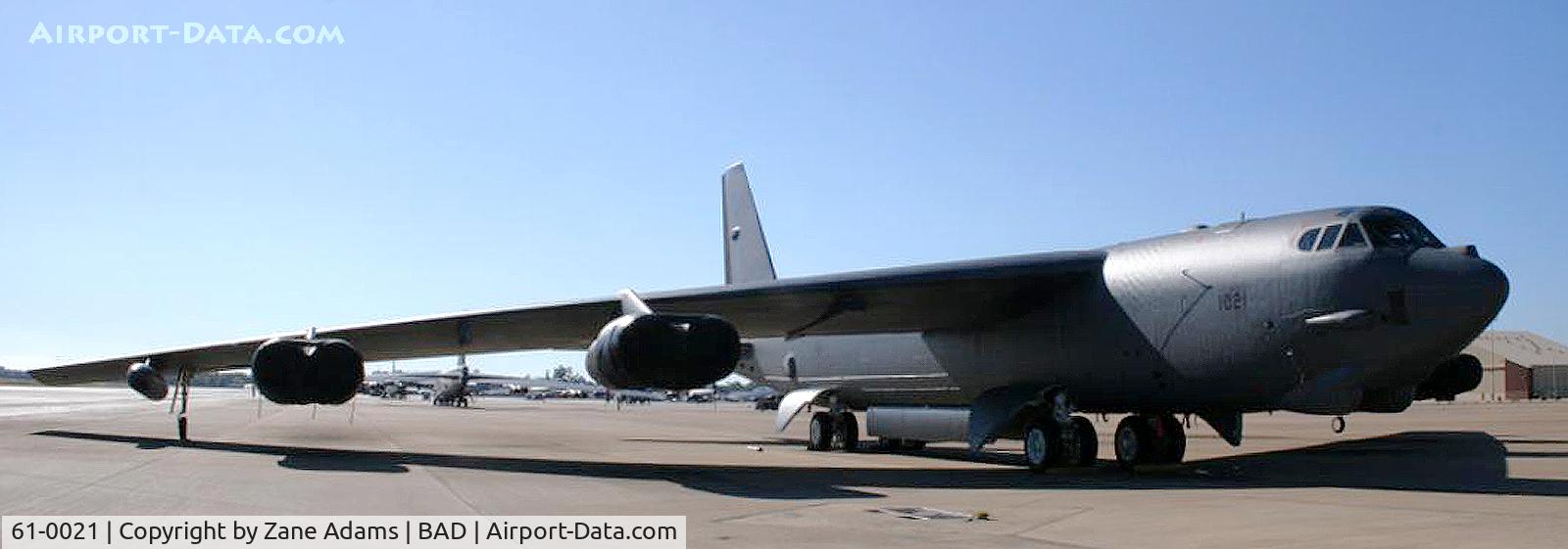 61-0021, 1961 Boeing B-52H Stratofortress C/N 464448, On the ramp at Barksdale AFB