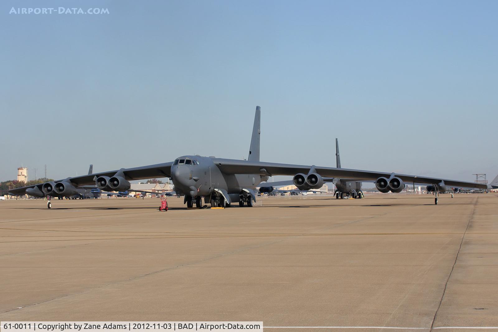 61-0011, 1961 Boeing B-52H Stratofortress C/N 464438, On the ramp at Barksdale AFB