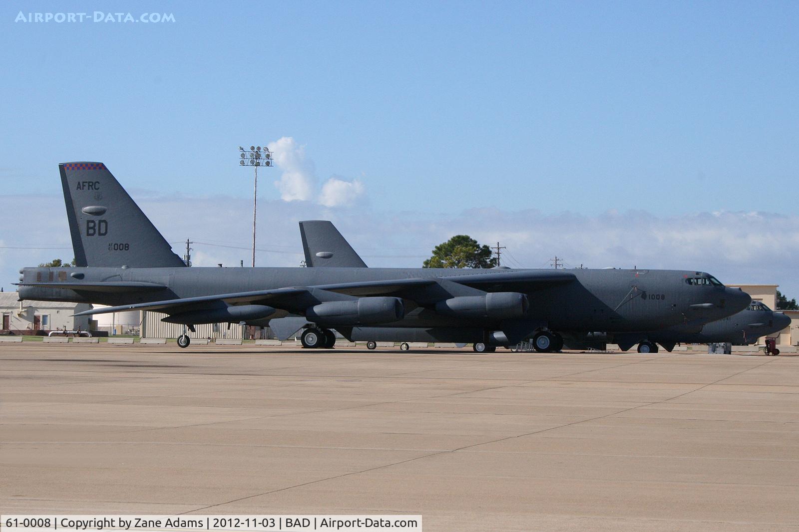 61-0008, 1961 Boeing B-52H Stratofortress C/N 464435, On the ramp at Barksdale AFB