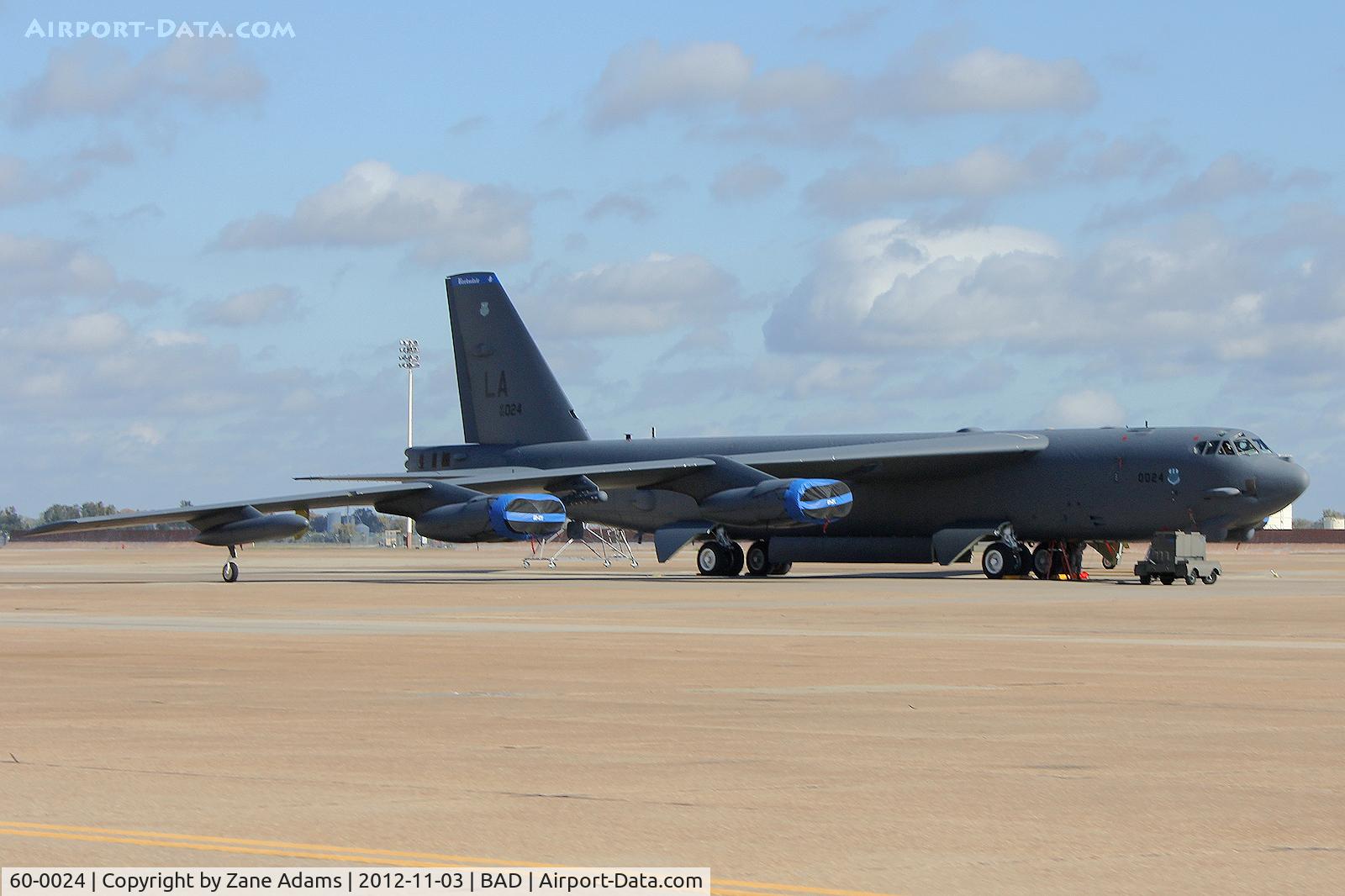 60-0024, 1960 Boeing B-52H Stratofortress C/N 464389, On the ramp at Barksdale AFB