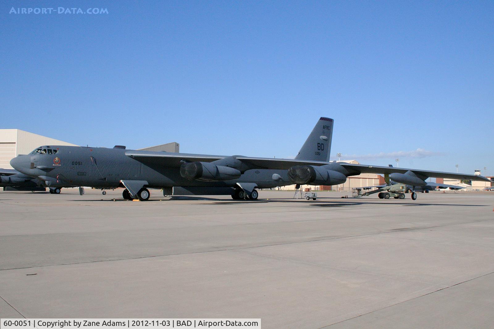 60-0051, 1960 Boeing B-52H Stratofortress C/N 464416, On the ramp at Barksdale AFB