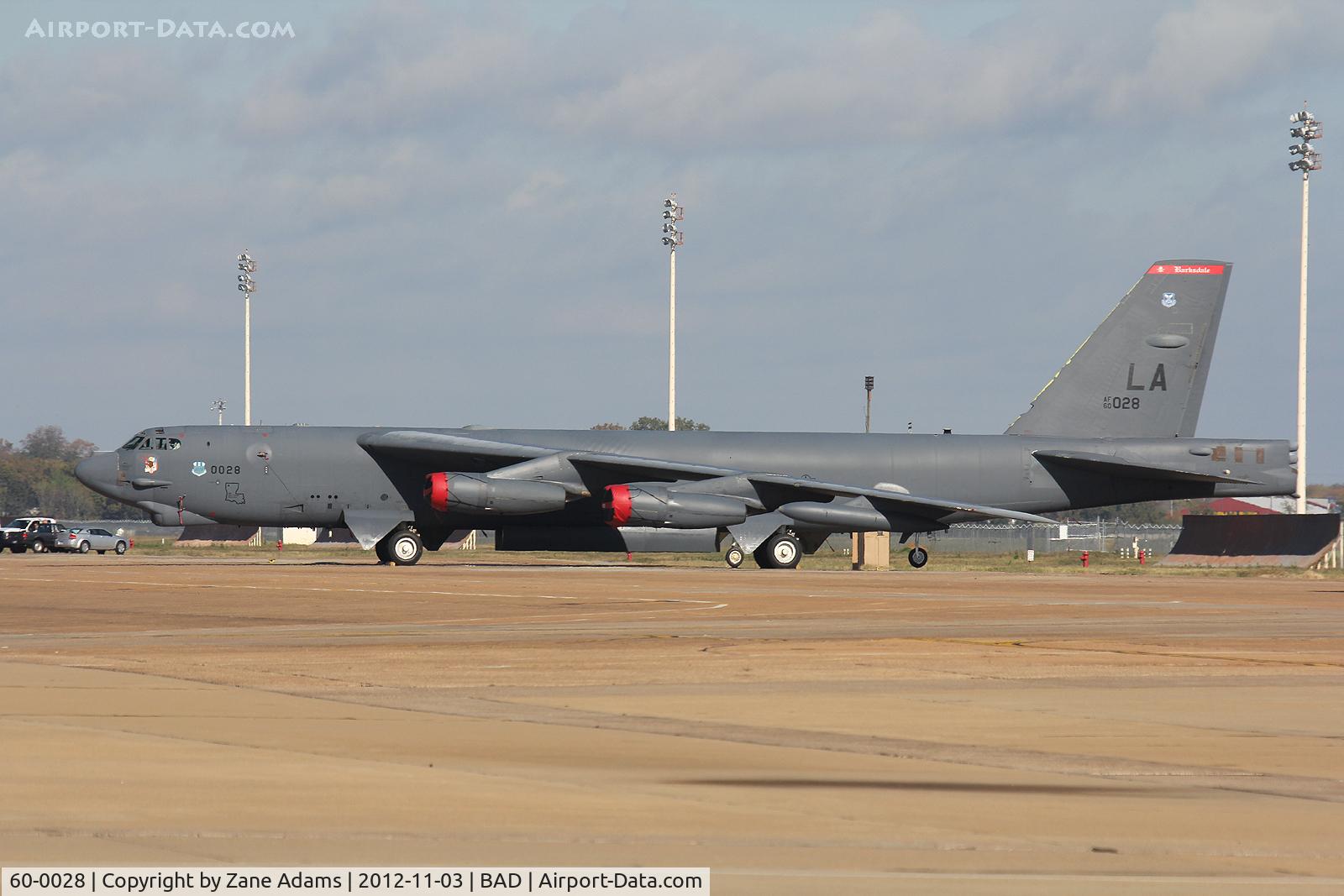 60-0028, 1960 Boeing B-52H Stratofortress C/N 464393, On the ramp at Barksdale AFB