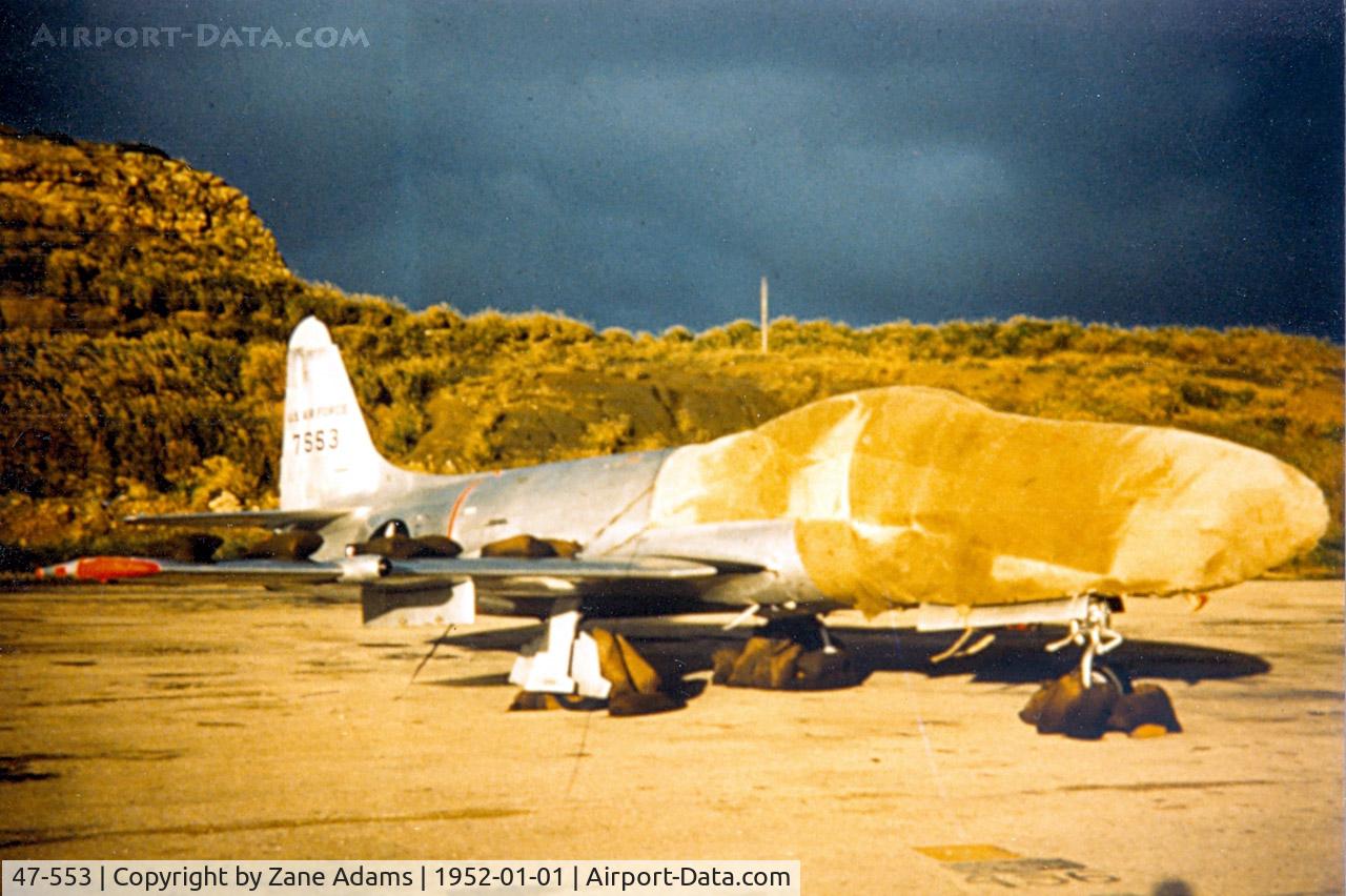 47-553, 1947 Lockheed P-80C-5-LO Shooting Star C/N 080-2014, Photographed on Okinawa @ 1952 - John Van Dyke photo