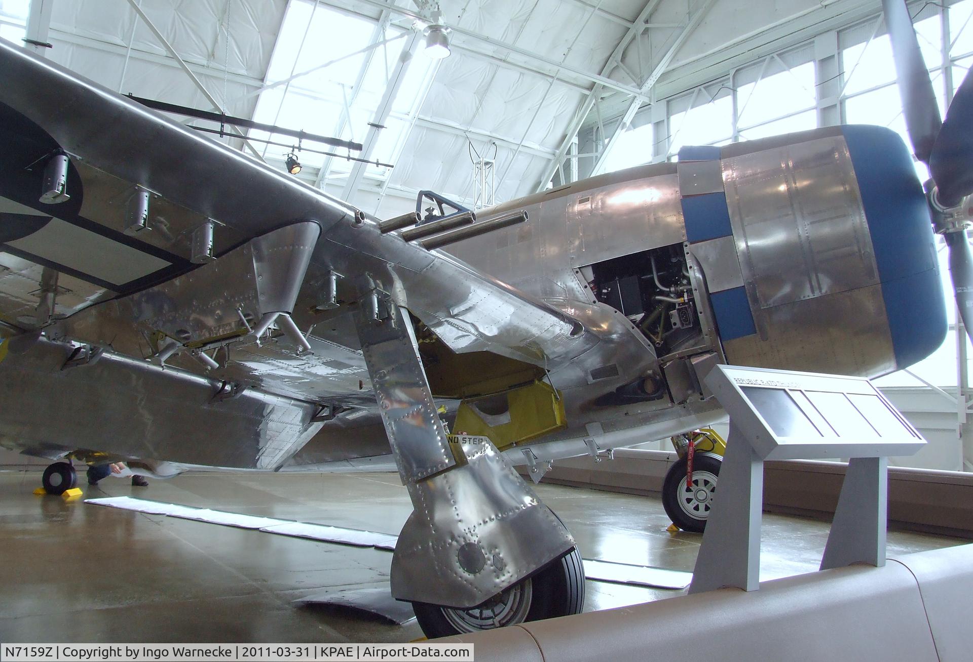 N7159Z, 1945 Republic P-47D Thunderbolt C/N 45-49406, Republic P-47D Thunderbolt at the Flying Heritage Collection, Everett WA
