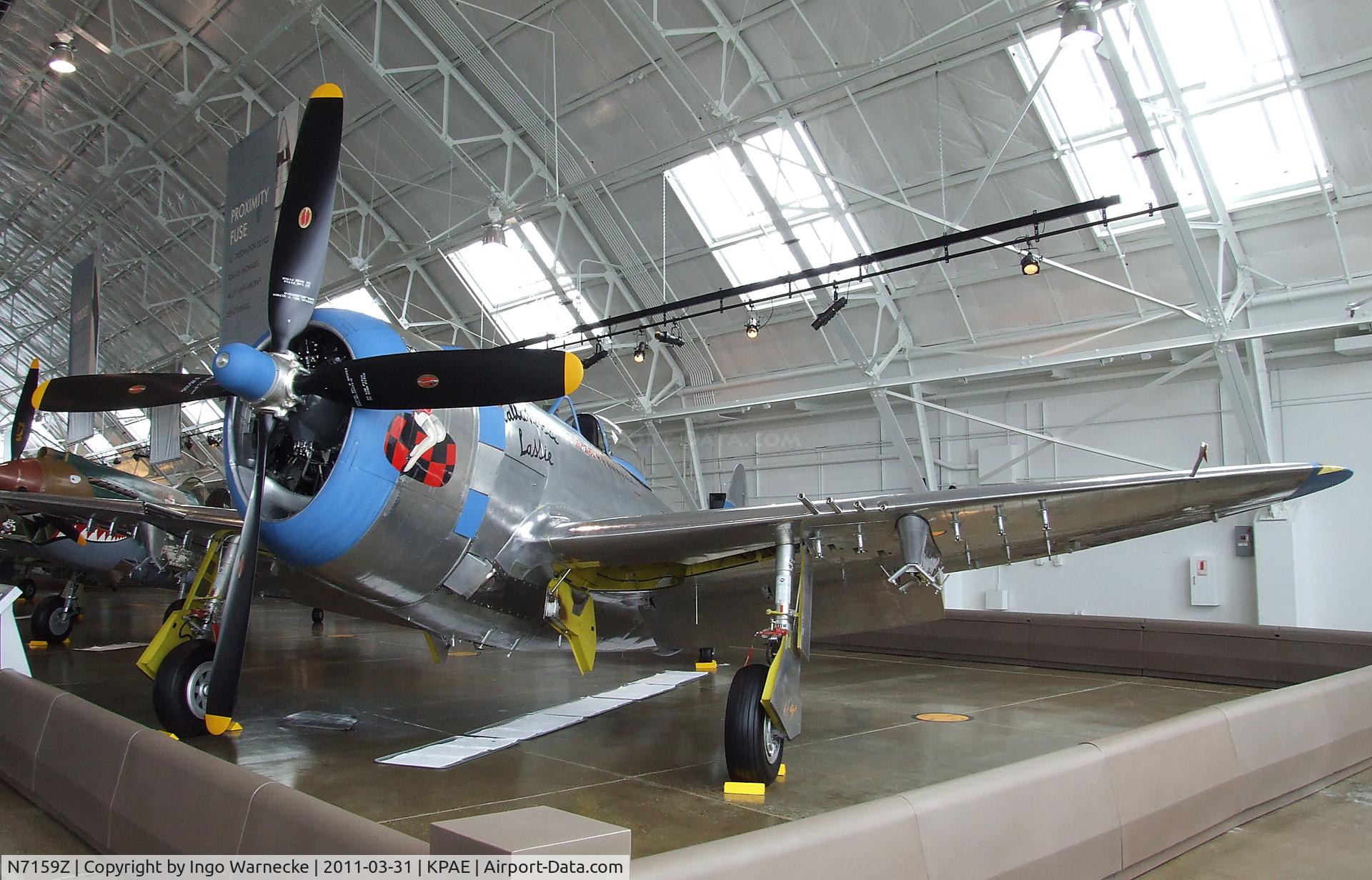 N7159Z, 1945 Republic P-47D Thunderbolt C/N 45-49406, Republic P-47D Thunderbolt at the Flying Heritage Collection, Everett WA