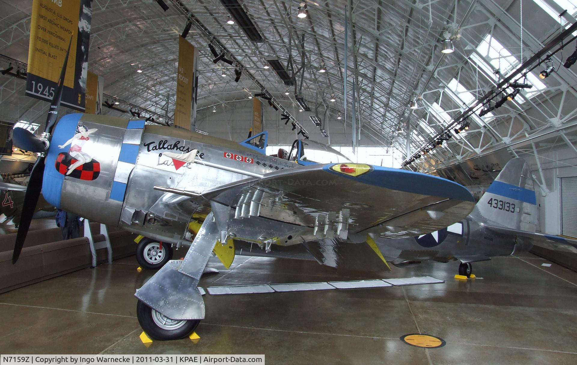 N7159Z, 1945 Republic P-47D Thunderbolt C/N 45-49406, Republic P-47D Thunderbolt at the Flying Heritage Collection, Everett WA