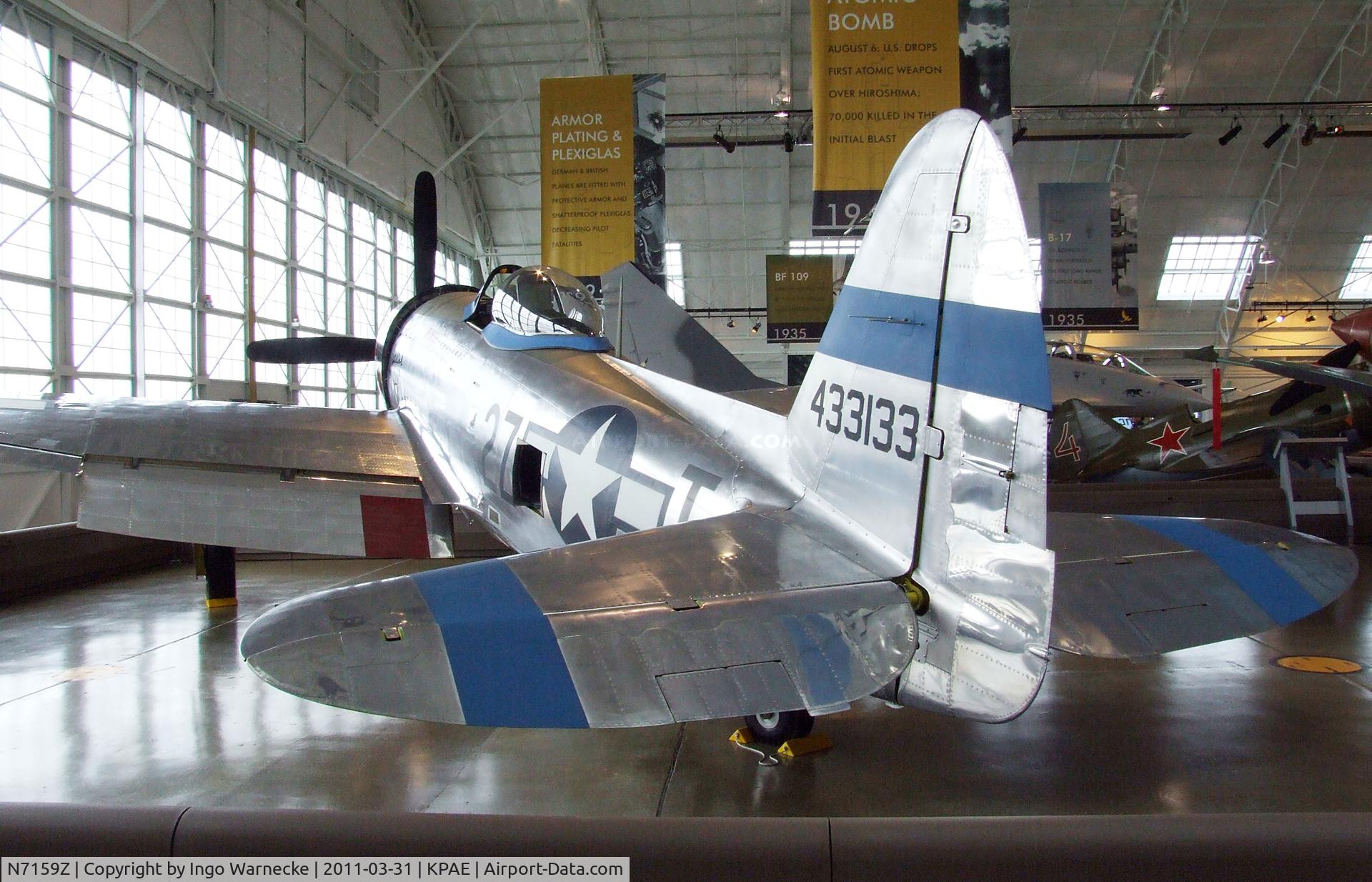 N7159Z, 1945 Republic P-47D Thunderbolt C/N 45-49406, Republic P-47D Thunderbolt at the Flying Heritage Collection, Everett WA