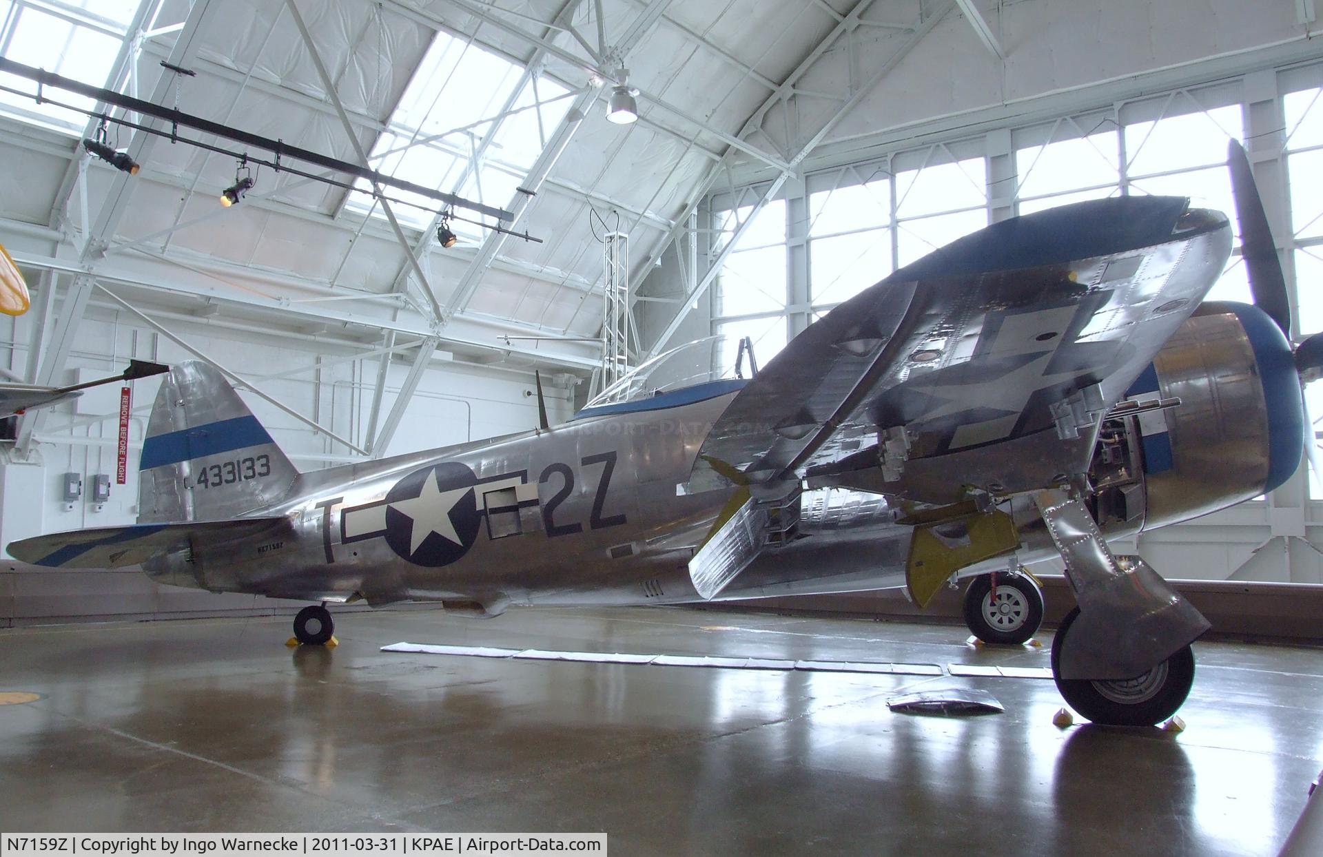 N7159Z, 1945 Republic P-47D Thunderbolt C/N 45-49406, Republic P-47D Thunderbolt at the Flying Heritage Collection, Everett WA