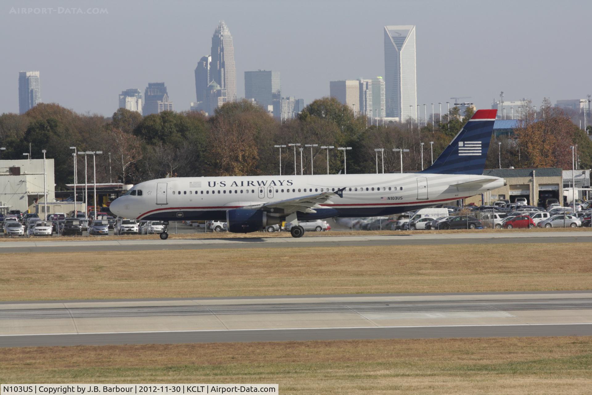 N103US, 1999 Airbus A320-214 C/N 0861, Charlotte,NC