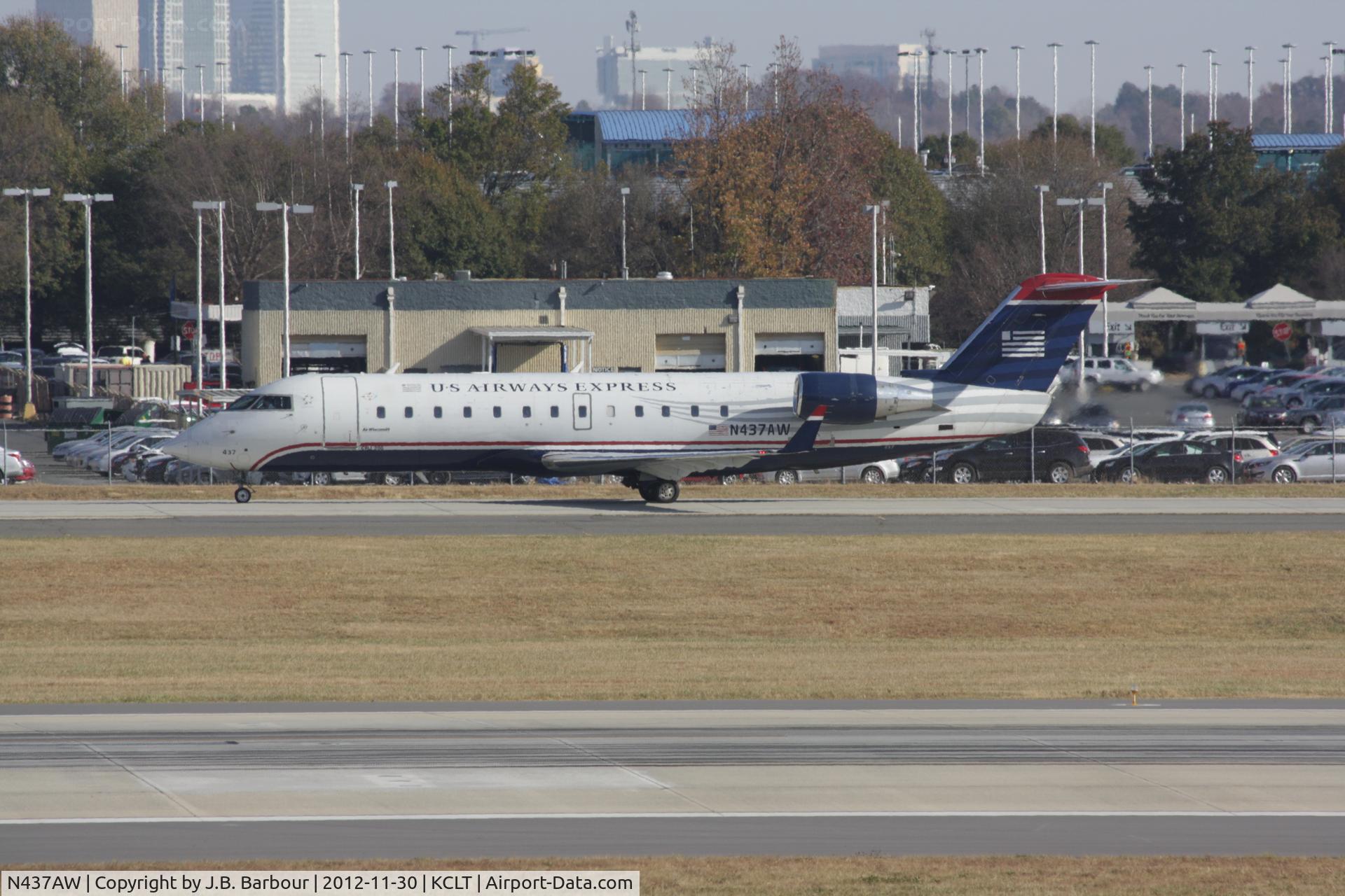 N437AW, 2003 Bombardier CRJ-200LR (CL-600-2B19) C/N 7744, Charlotte, NC