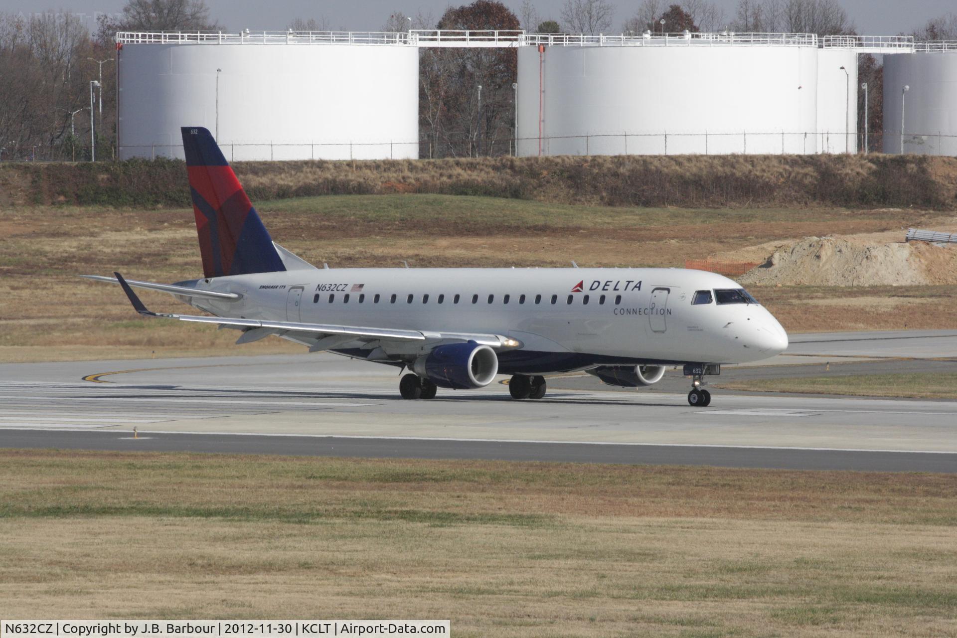 N632CZ, 2008 Embraer 175LR (ERJ-170-200LR) C/N 17000244, Charlotte, NC