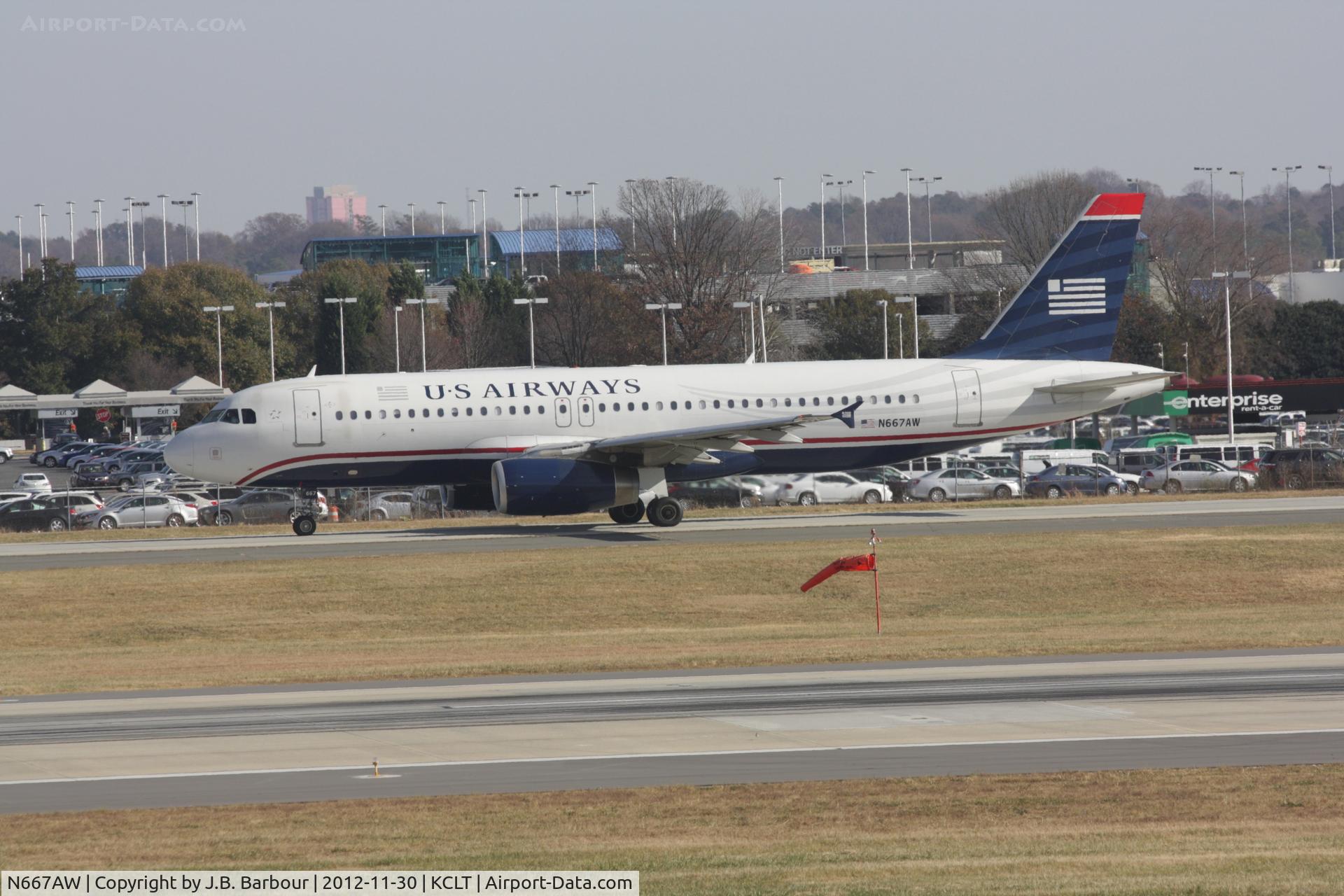 N667AW, 2002 Airbus A320-232 C/N 1710, Charlotte, NC