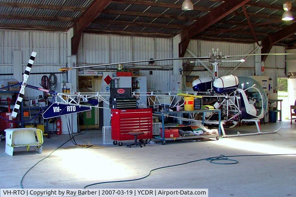 VH-RTO, 1971 Bell 47G-5A C/N 25052, Bell 47G-5A [25052] Caloundra~VH 19/03/2007