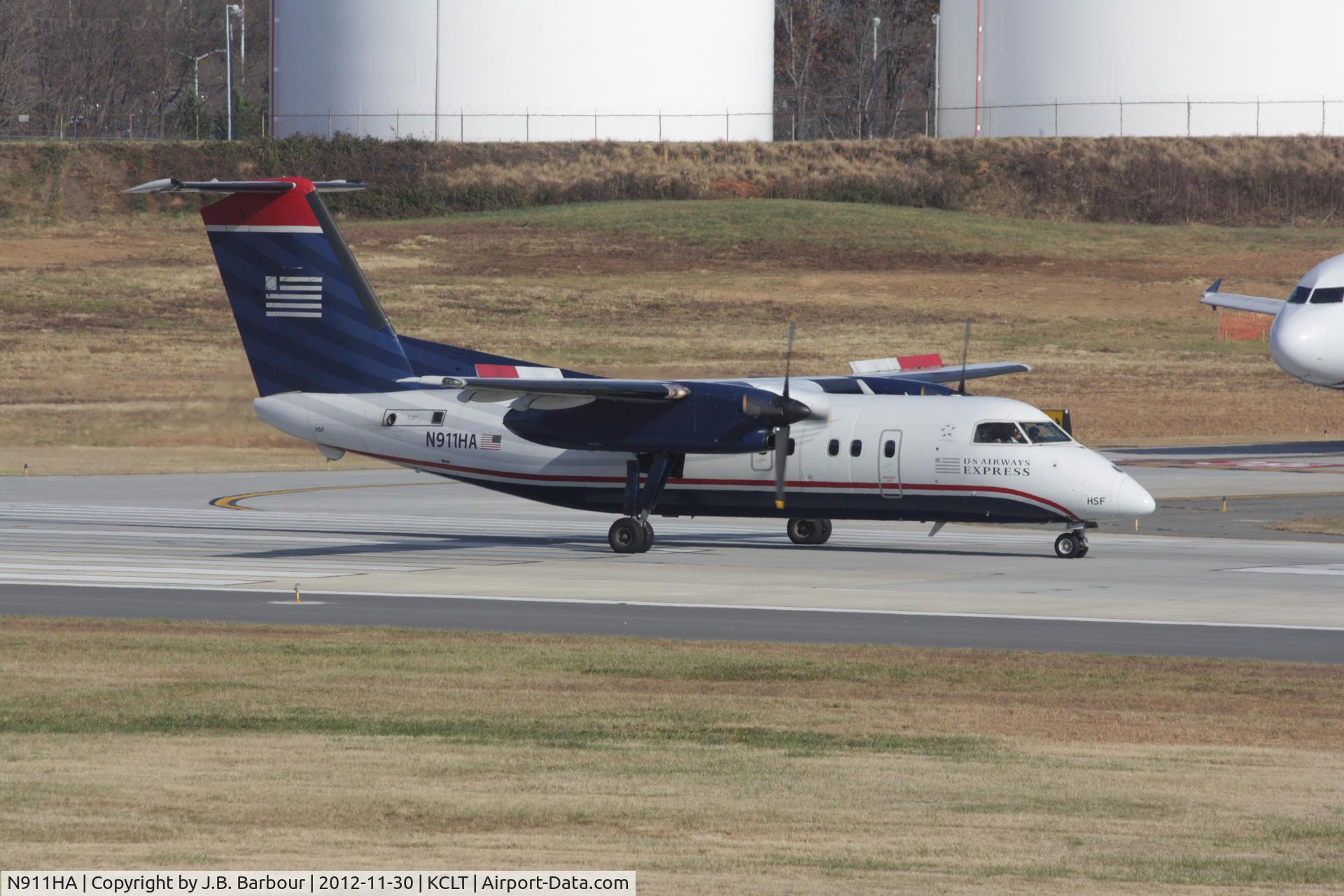 N911HA, De Havilland Canada DHC-8-102 Dash 8 C/N 034, Charlotte, NC