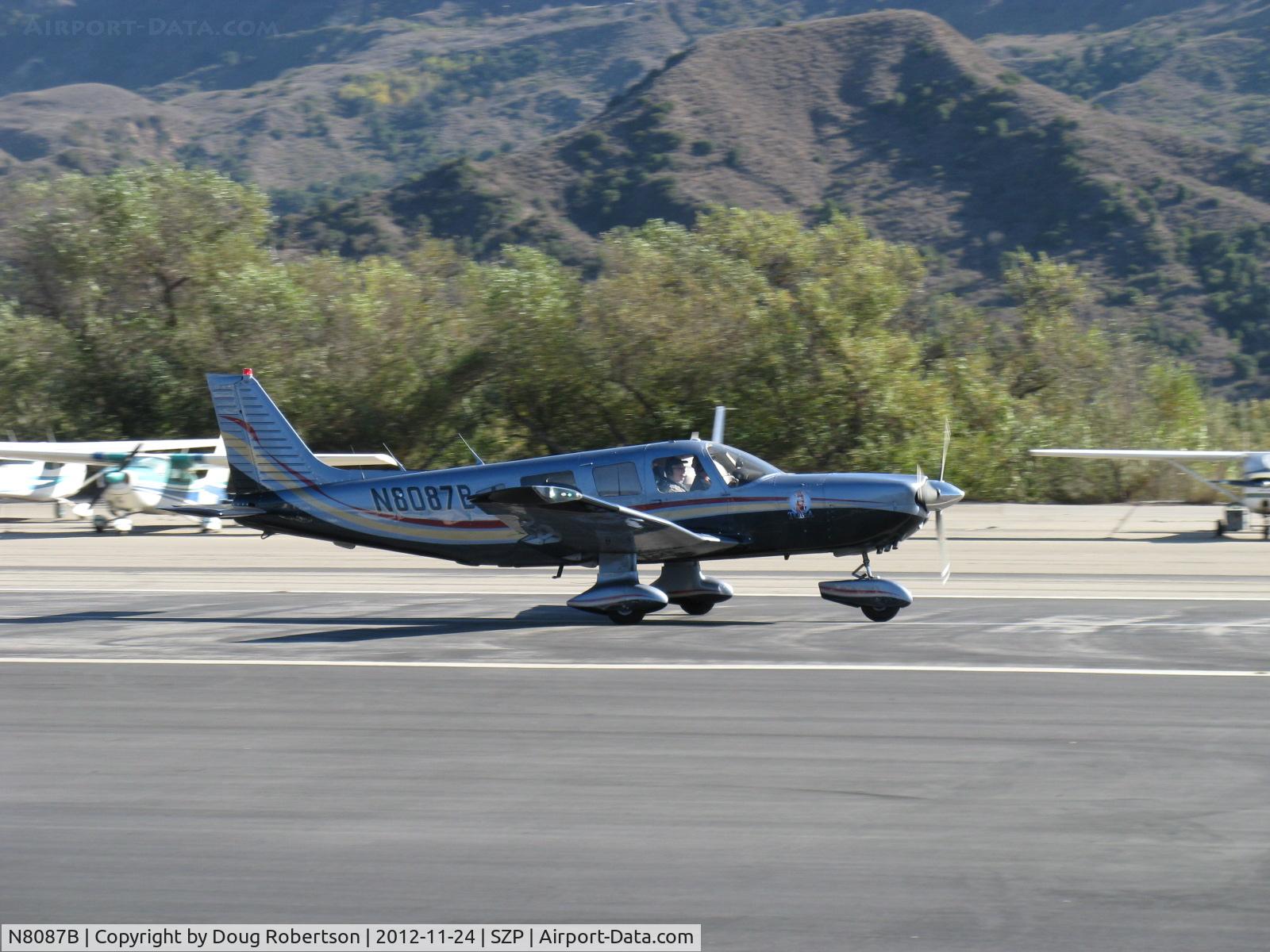 N8087B, 1982 Piper PA-32-301 Saratoga C/N 32-8206022, 1982 Piper PA-32-301 SARATOGA 'SARA TOGA', Lycoming IO-540-K1G5 300 Hp, landing roll Rwy 22