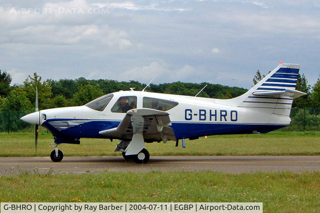 G-BHRO, 1975 Rockwell International 112 Commander C/N 364, Rockwell Commander 112A [364] Kemble~G 11/07/2004. Taxiing for departure.