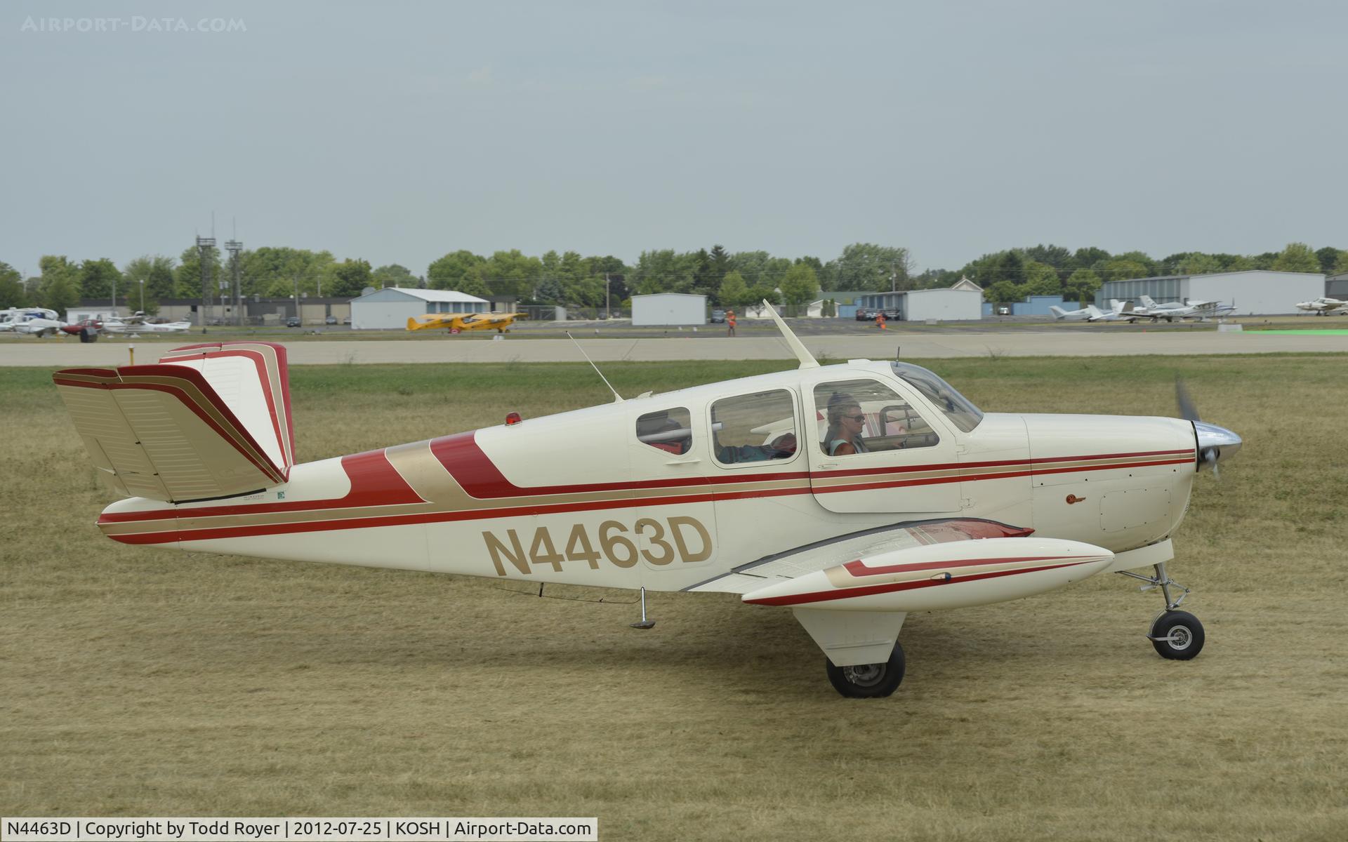 N4463D, 1956 Beech G35 Bonanza C/N D-4645, Airventure 2012