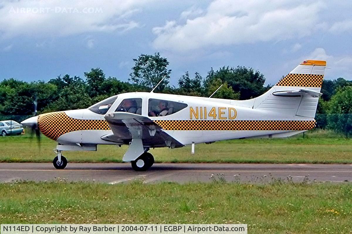 N114ED, 1995 Rockwell Commander 114B C/N 14637, Rockwell Commander 114B [14637] Kemble~G 11/07/2004. Taxiing for departure.