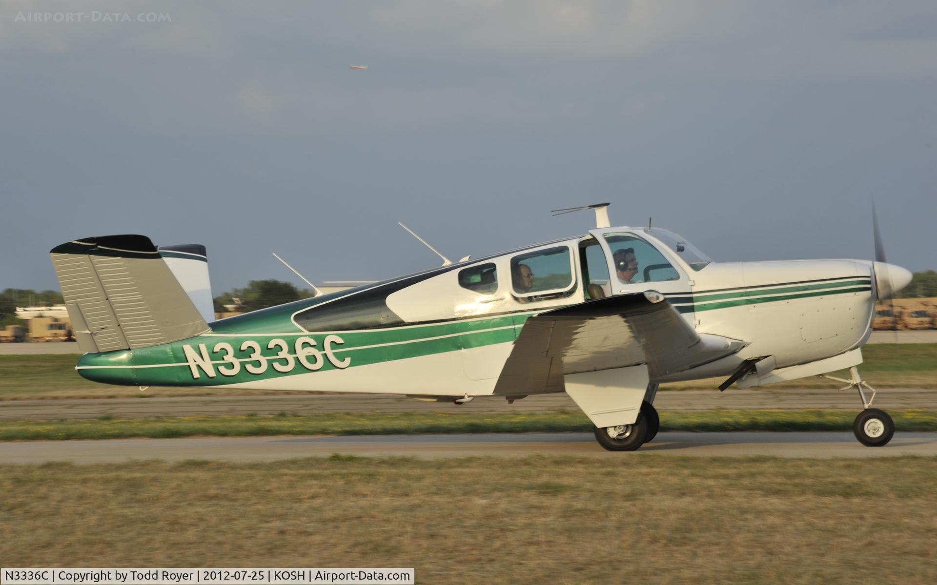 N3336C, 1955 Beech F35 Bonanza C/N D-4002, Airventure 2012