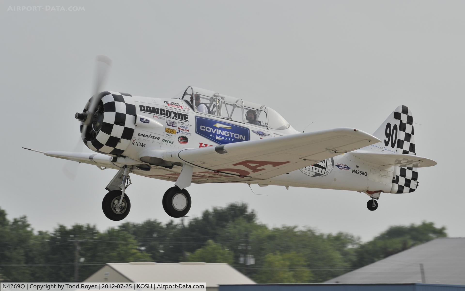 N4269Q, 1953 North American T-6G Texan C/N 197-5, Airventure 2012