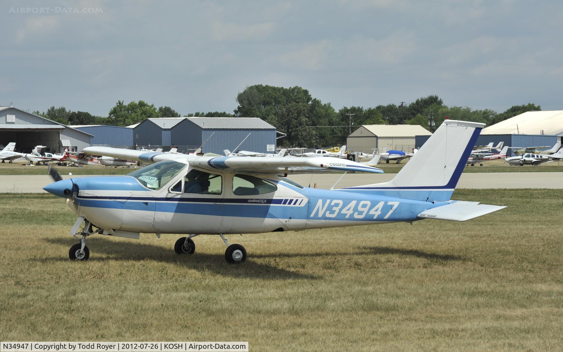 N34947, 1976 Cessna 177RG Cardinal C/N 177RG1028, Airventure 2012