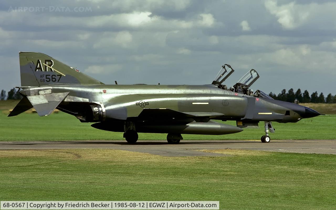 68-0567, 1968 McDonnell Douglas RF-4C Phantom II C/N 3469, last chance inspection at RAF Alconbury