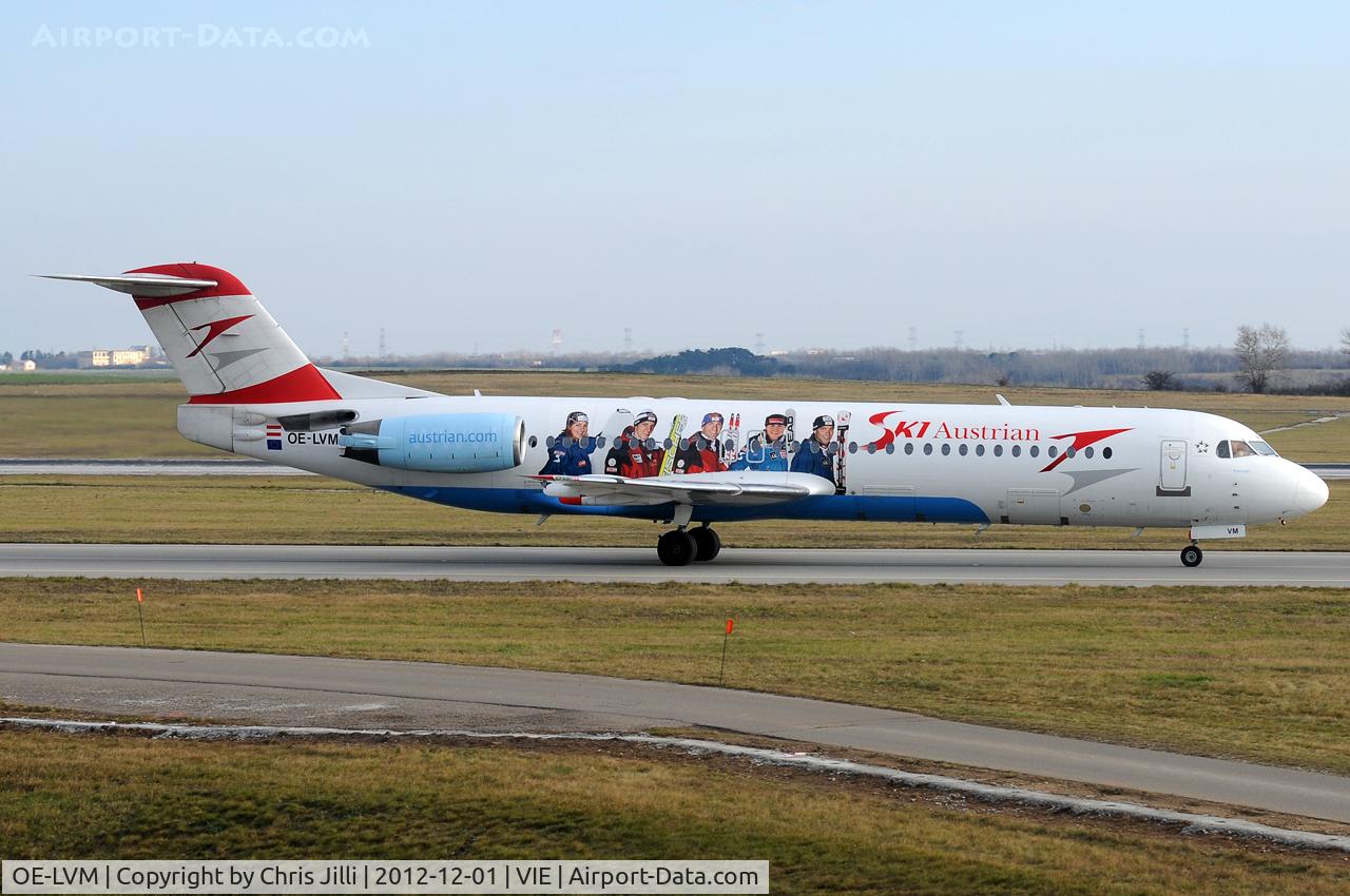 OE-LVM, 1991 Fokker F100 (F-28-0100) C/N 11361, Austrian arrows