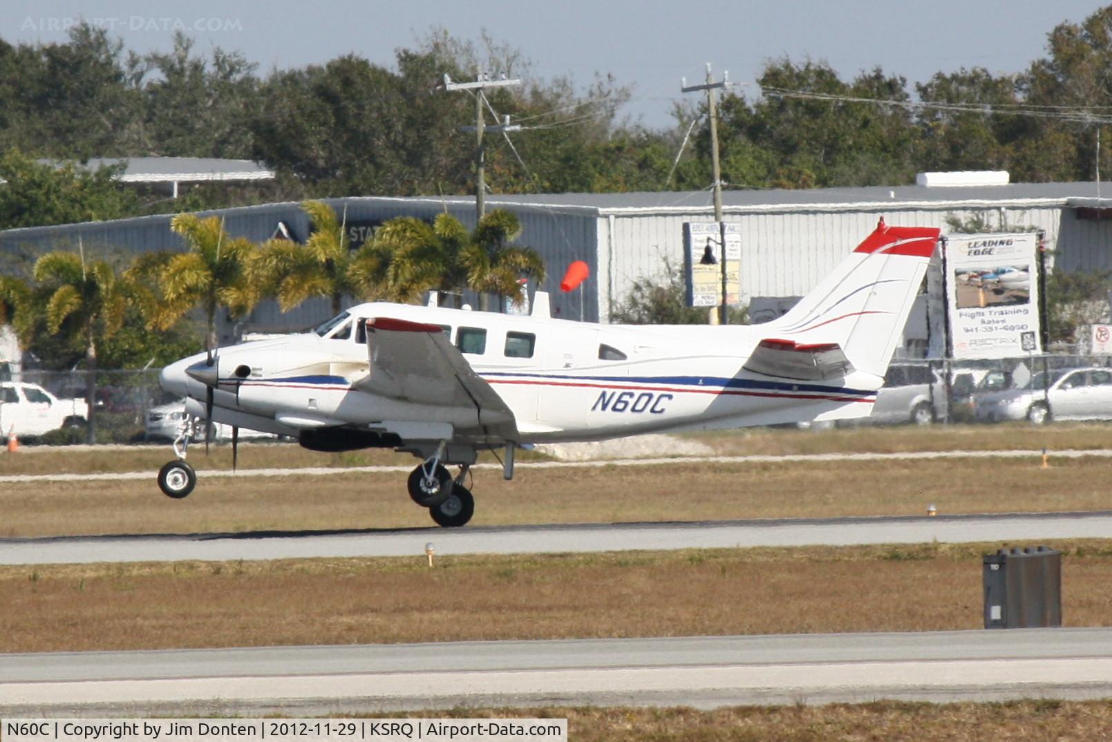 N60C, 1968 Beech U-21A Ute C/N LM-11, Beechcraft King Air 90 (N60C) arrives at Sarasota-Bradenton International Airport