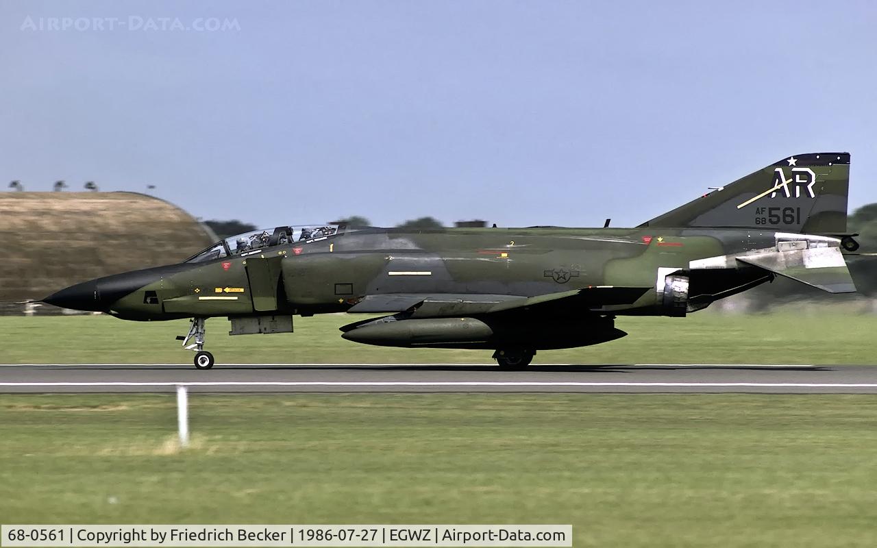 68-0561, 1968 McDonnell Douglas RF-4C Phantom II C/N 3432, decelerating after touchdown