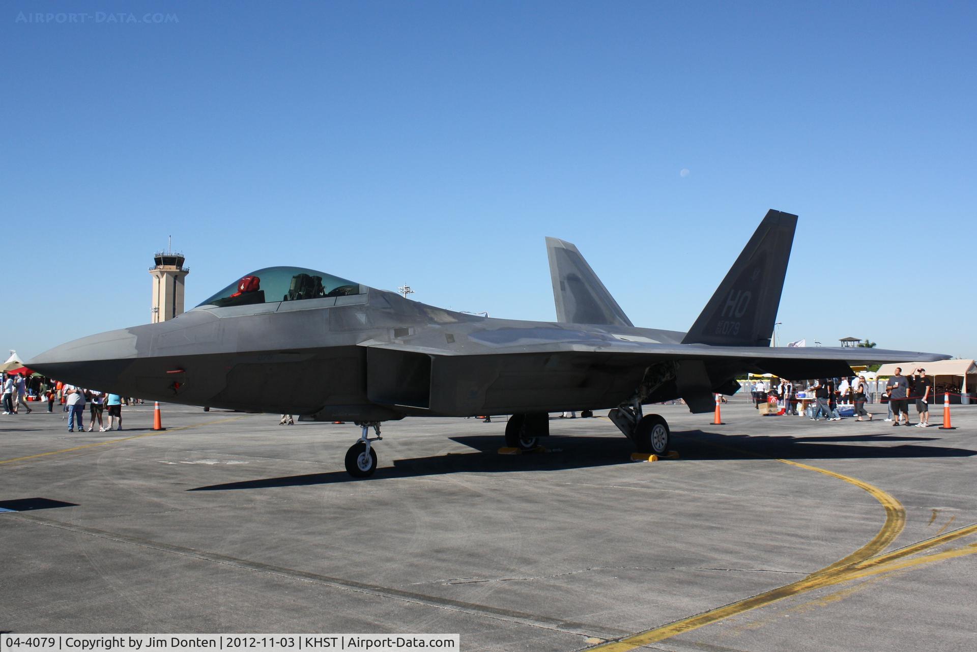 04-4079, 2004 Lockheed Martin F-22A Raptor C/N 4079, F-22 Raptor (04-4079) from 49th Fighter Wing at Holloman Air Force Base sits on static display at Wings over Homestead