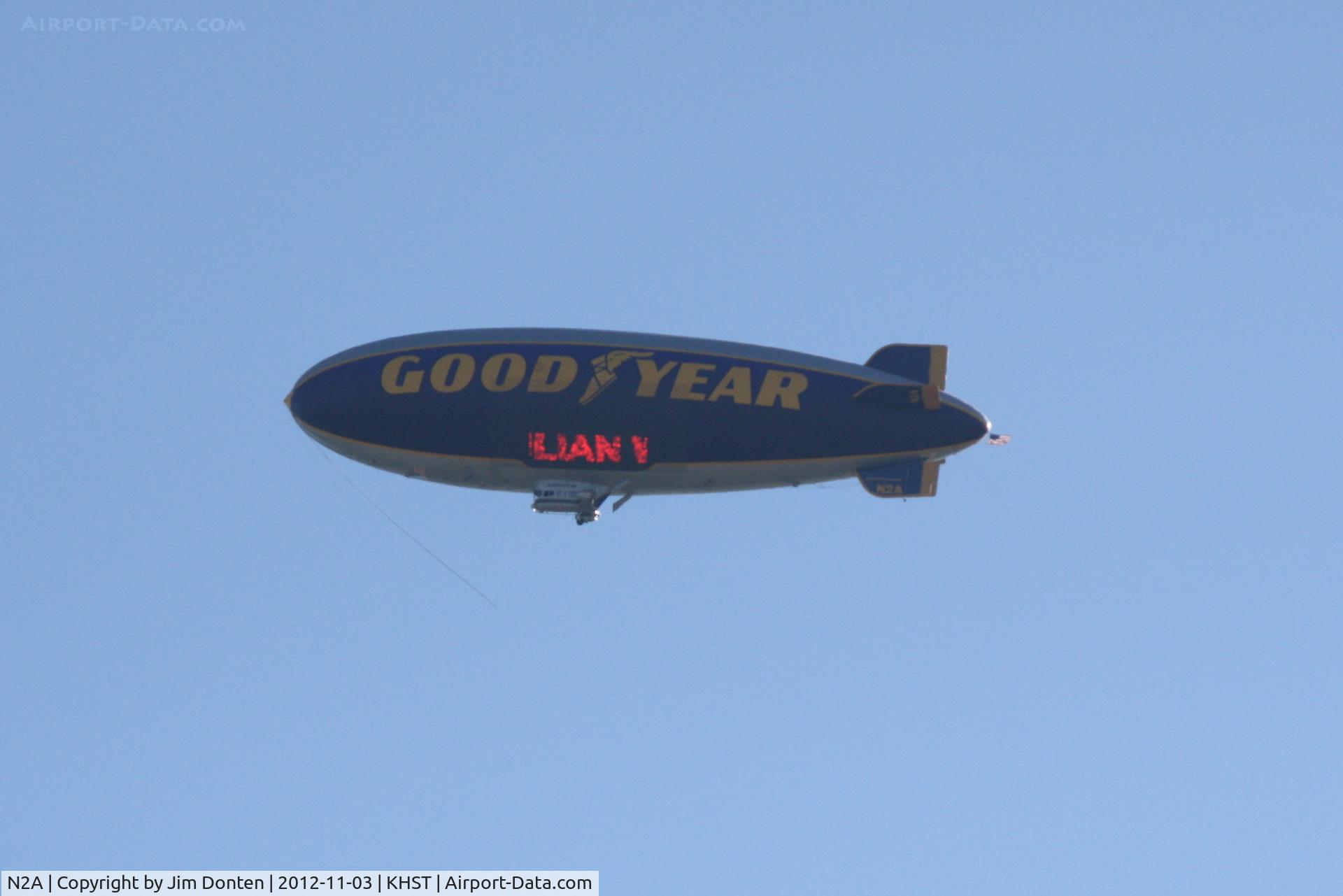 N2A, 1983 Goodyear GZ-20A C/N 4119, Goodyear Blimp Spirit of Innovation (N2A) flies over Wings over Homestead