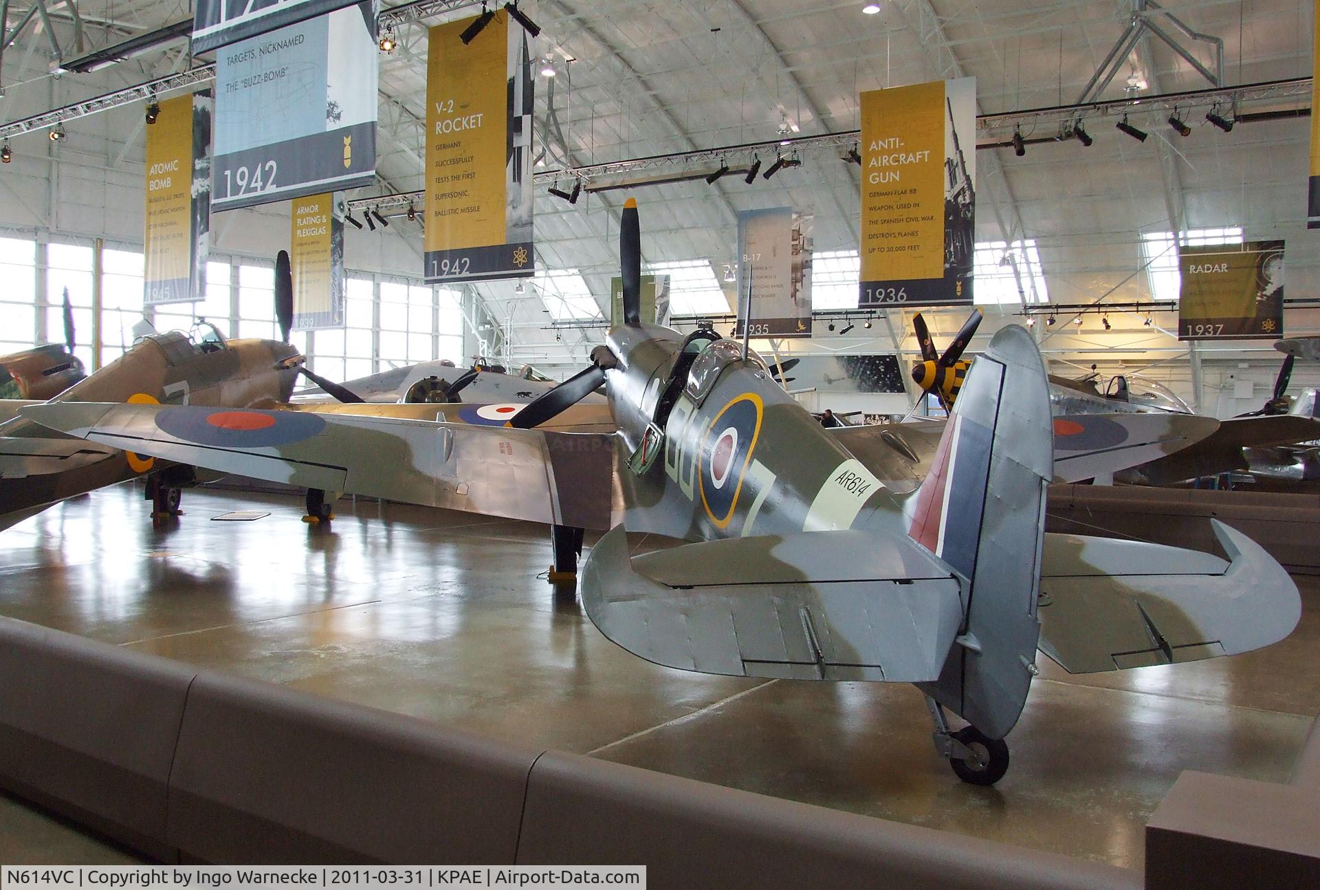 N614VC, 1942 Supermarine 349 Spitfire F.Vc C/N WASP/20/288, Supermarine Spitfire F Mk Vc at the Flying Heritage Collection, Everett WA