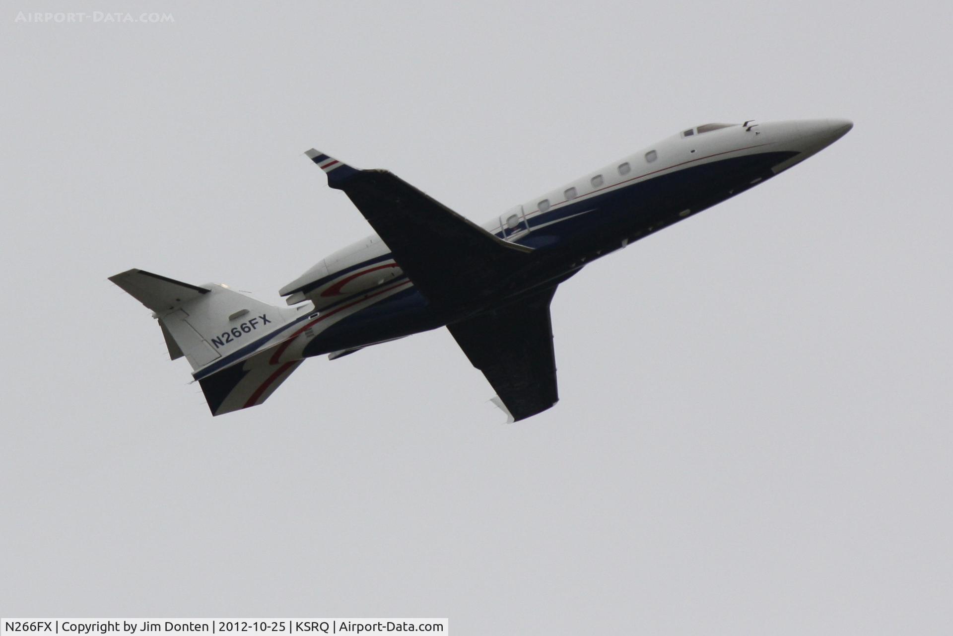 N266FX, 2008 Learjet 60 C/N 348, Learjet 60 (N266FX) departs Sarasota-Bradenton International Airport enroute to William Hobby Airport