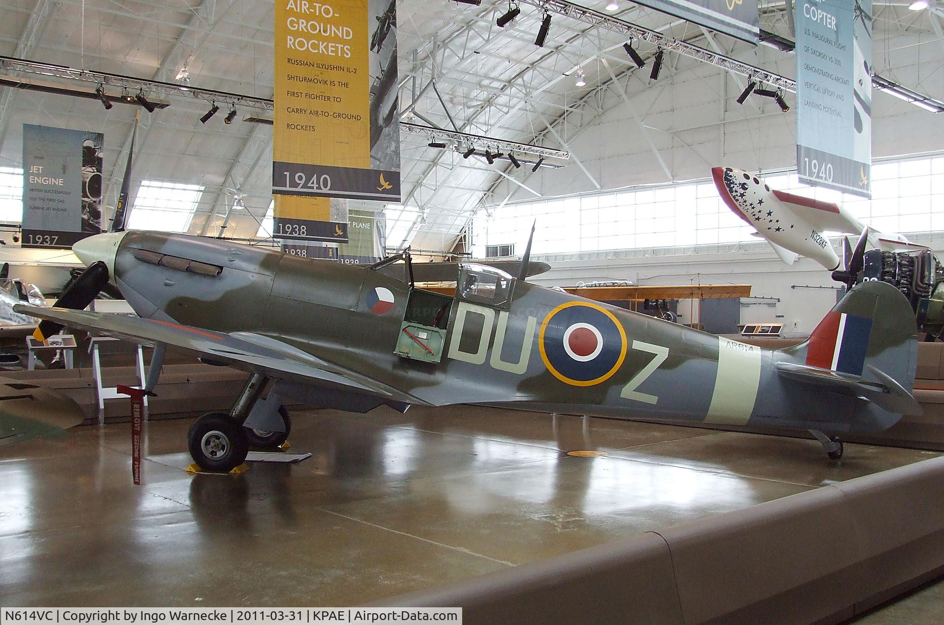 N614VC, 1942 Supermarine 349 Spitfire F.Vc C/N WASP/20/288, Supermarine Spitfire F Mk Vc at the Flying Heritage Collection, Everett WA