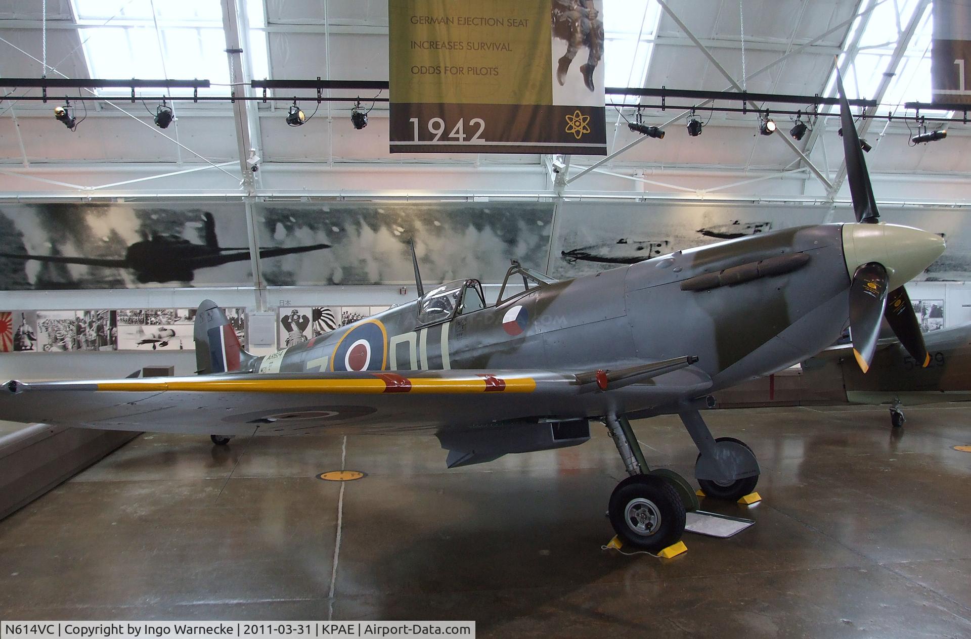 N614VC, 1942 Supermarine 349 Spitfire F.Vc C/N WASP/20/288, Supermarine Spitfire F Mk Vc at the Flying Heritage Collection, Everett WA