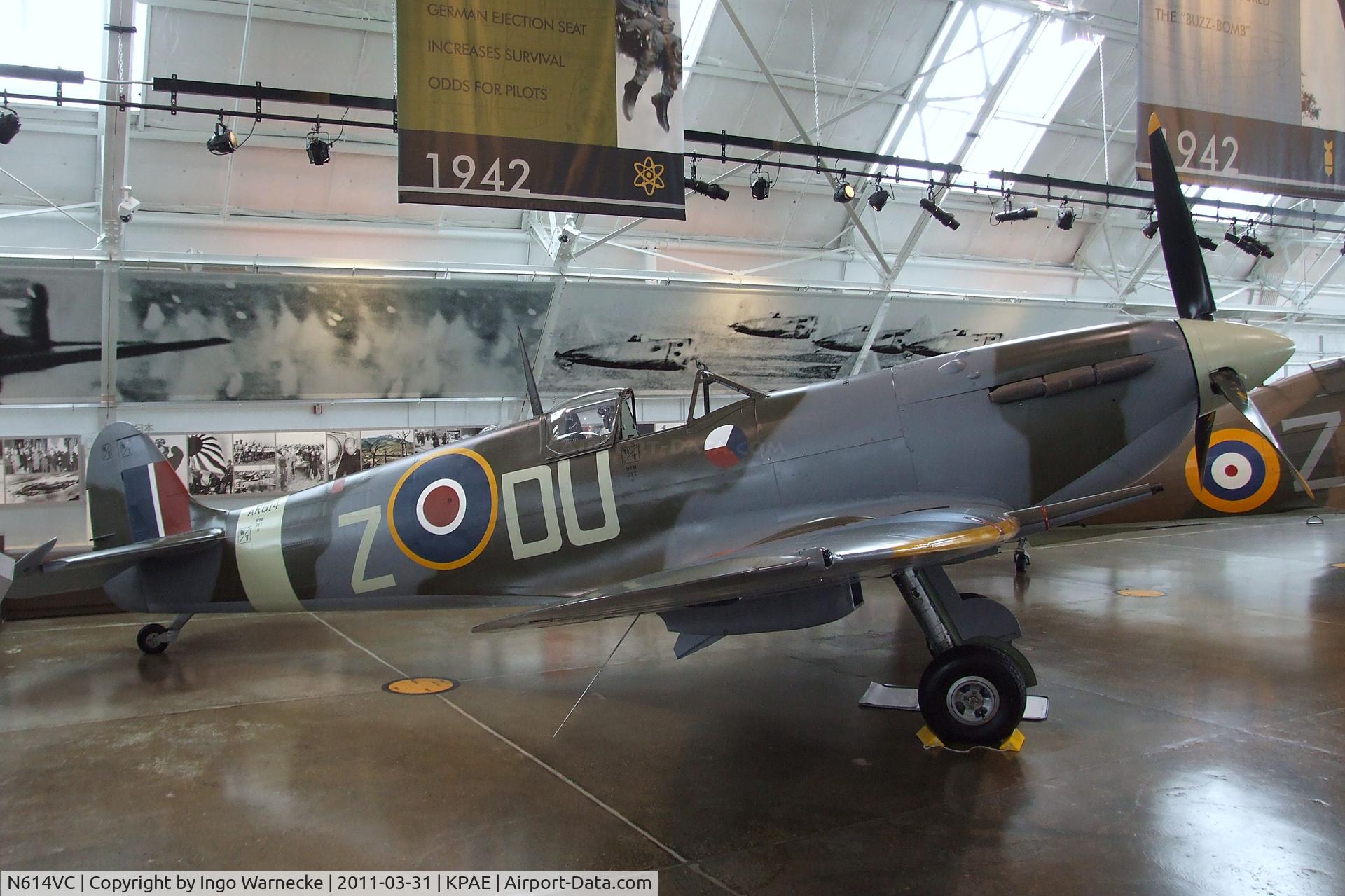 N614VC, 1942 Supermarine 349 Spitfire F.Vc C/N WASP/20/288, Supermarine Spitfire F Mk Vc at the Flying Heritage Collection, Everett WA