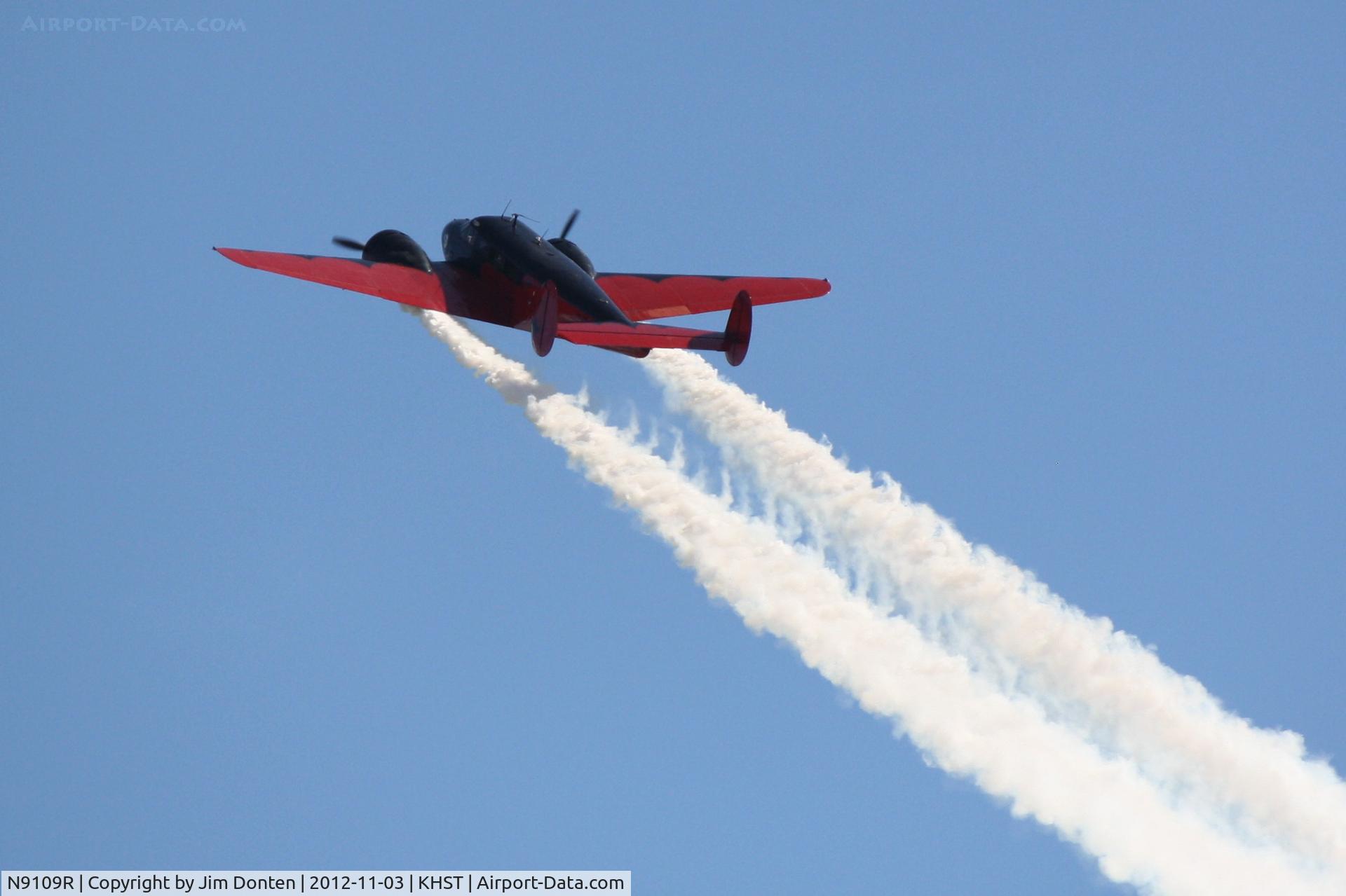 N9109R, 1943 Beech C18S (AT-7C) C/N 4383 (5676), Matt Younkin performs in the Twin Beech 18 during Wings over Homestead