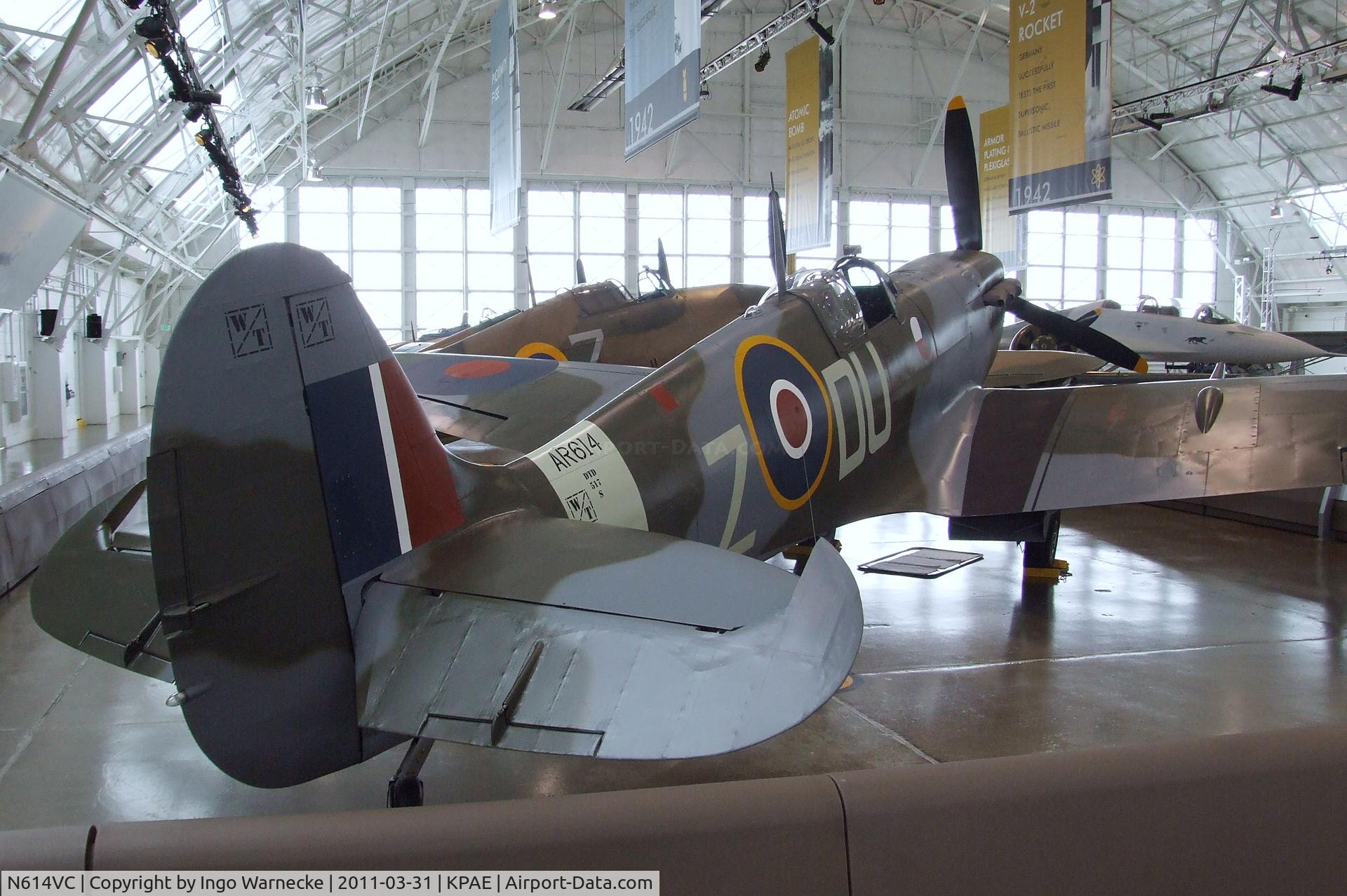 N614VC, 1942 Supermarine 349 Spitfire F.Vc C/N WASP/20/288, Supermarine Spitfire F Mk Vc at the Flying Heritage Collection, Everett WA