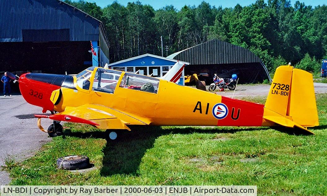 LN-BDI, Saab 91B-2 Safir C/N 91-328, Saab S.91B-2 Safir [91-328] Jarlsberg~LN 03/06/2000