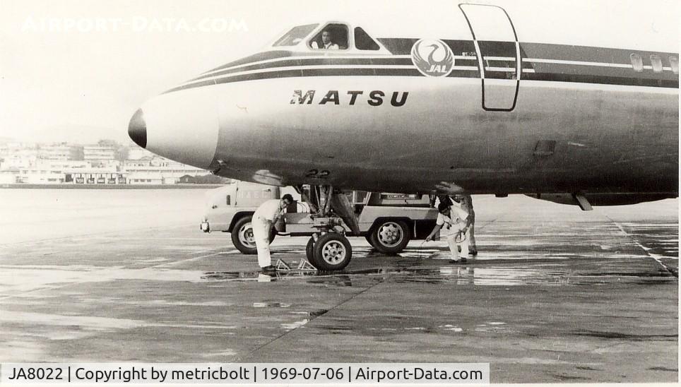 JA8022, 1961 Convair 880-22M-22 C/N 22-7-6-58, Departure from Hongkong Kai Tak.