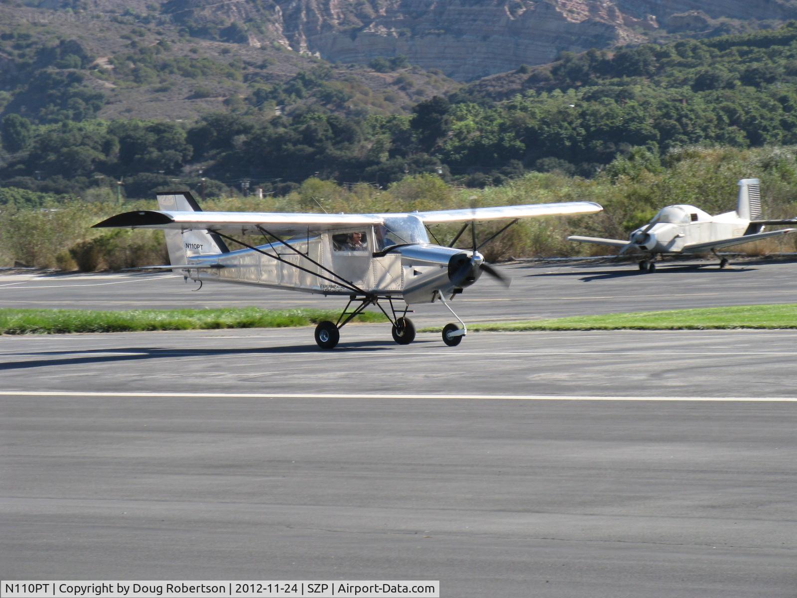 N110PT, BushCaddy LSA R-80 C/N BCLSA (AT) 147, 2010 Canadian Light Aircraft BUSH CADDY LSA R80, Rotax 80 Hp, landing roll Rwy 22