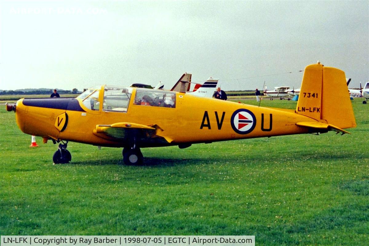 LN-LFK, Saab 91B-2 Safir C/N 91-341, Saab 91B-2 Safir [91-341] Cranfield~G 05/07/1998