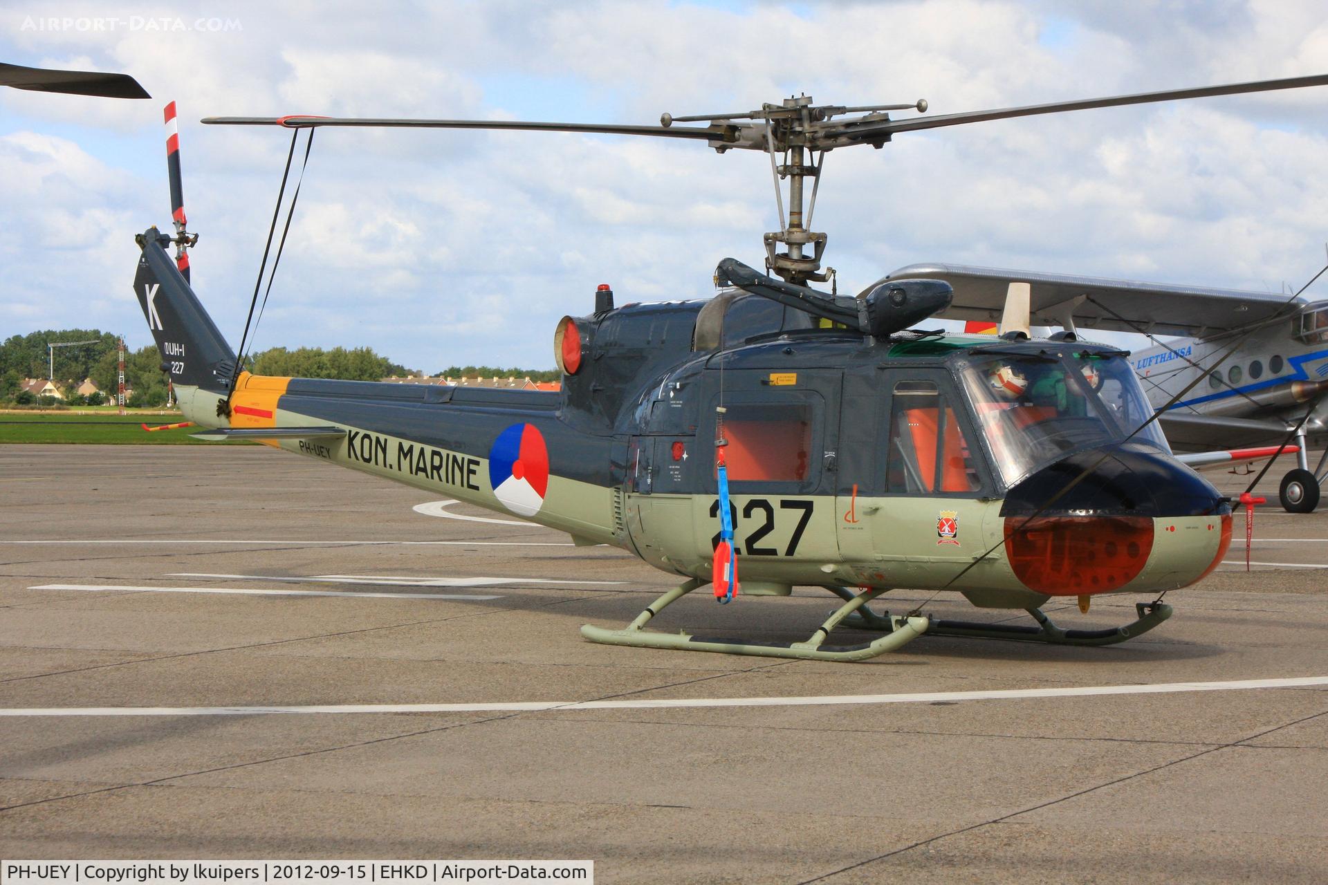 PH-UEY, 1962 Agusta AB-204B C/N 3035, At Heldair 2012 on the Kooy, painted as RNN 227