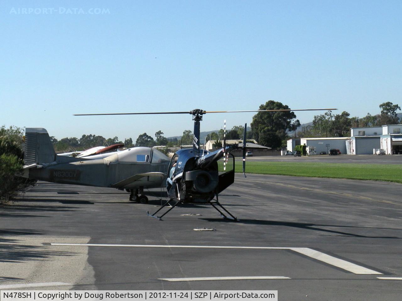 N478SH, 2006 Robinson R22 Beta C/N 4056, 206 Robinson R22 BETA II, Lycoming O-360-J2A derated to 131 Hp, rotors turning