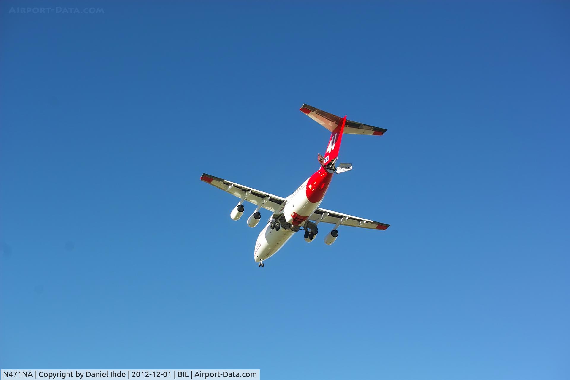 N471NA, 1989 British Aerospace BAe.146-200 C/N E2136, Neptune Air's new fire fighters doing a few passes over KBIL