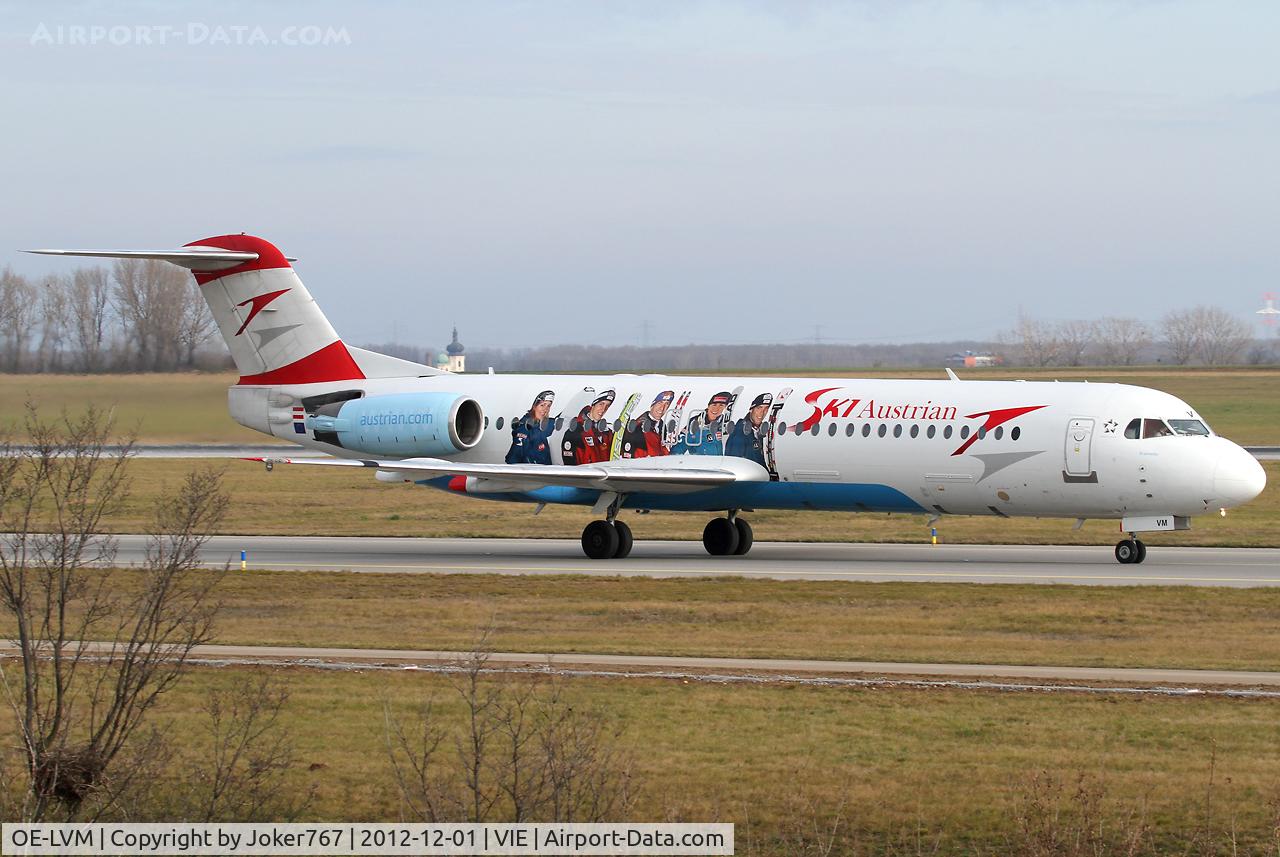 OE-LVM, 1991 Fokker F100 (F-28-0100) C/N 11361, Austrian arrows