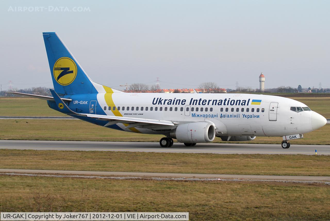 UR-GAK, 1992 Boeing 737-5Y0 C/N 26075, Ukraine International Airlines