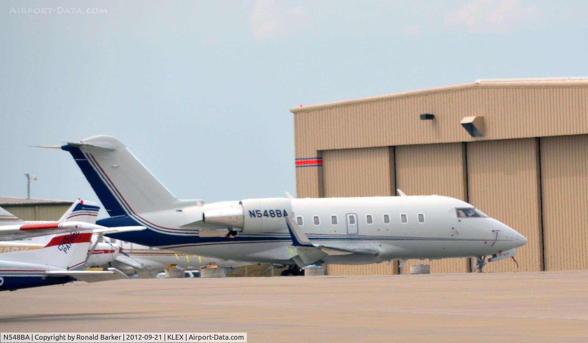 N548BA, 2008 Bombardier Challenger 605 (CL-600-2B16) C/N 5771, Lexington